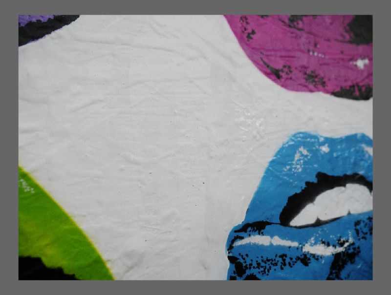Be Inspired! Urban Pop Lips Tongue (SOLD)-urban pop-[Franko_Artist]-[The_Block]-[Dream_Homes]-[ideas]-[Grand_Designs]-[Art_Lover]-Franklin Art Studio