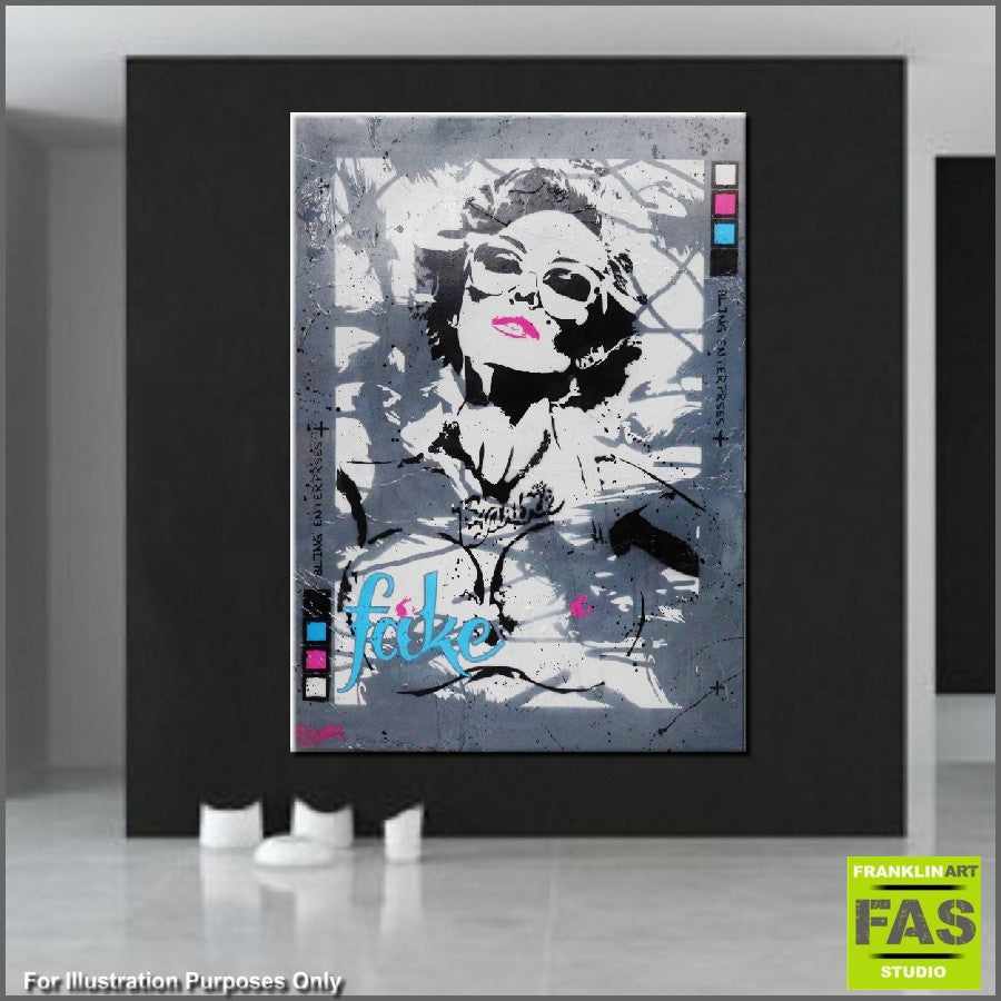 Be Inspired! Urban Pop Madonna Grey (SOLD)-urban pop-[Franko_Artist]-[The_Block]-[Dream_Homes]-[ideas]- [Grand_Designs]-Franklin Art Studio