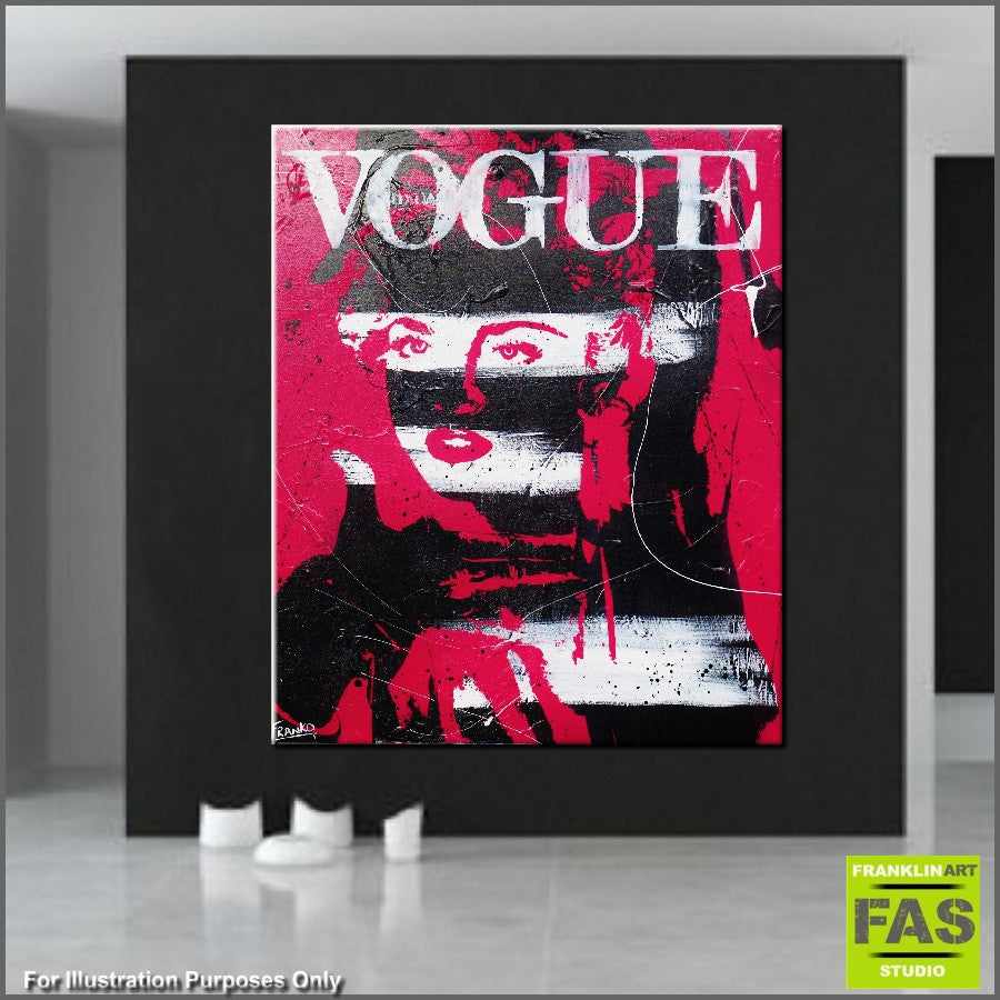 Be Inspired! Urban Pop Madonna Pink Vogue (SOLD)-urban pop-[Franko_Artist]-[The_Block]-[Dream_Homes]-[ideas]- [Grand_Designs]-Franklin Art Studio