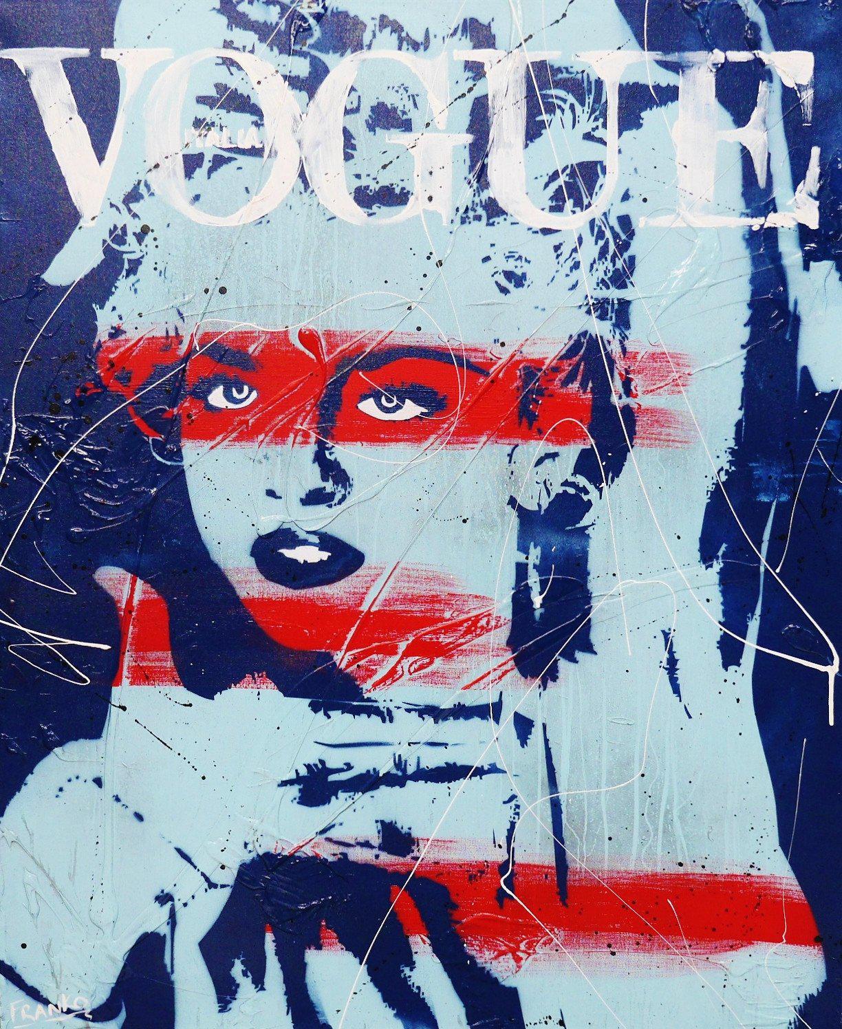 Be Inspired! Urban Pop Madonna (SOLD)-urban pop-[Franko_Artist]-[Australian_artist]-[Gold_Coast]-[Brisbane]-[modern]-[contemporary]-[original]-[Large_artwork]-Franklin Art Studio