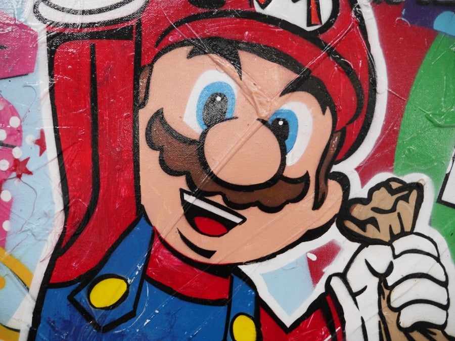Be Inspired! Urban Pop Mario Brothers (SOLD)-urban pop-[Franko_Artist]-[The_Block]-[Dream_Homes]-[ideas]-[Grand_Designs]-[Art_Lover]-Franklin Art Studio