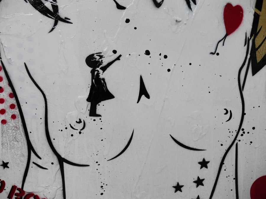 Be Inspired! Urban Pop Nude Angel (SOLD)-urban pop-[Franko]-[Artist]-[Australia]-[Painting]-Franklin Art Studio