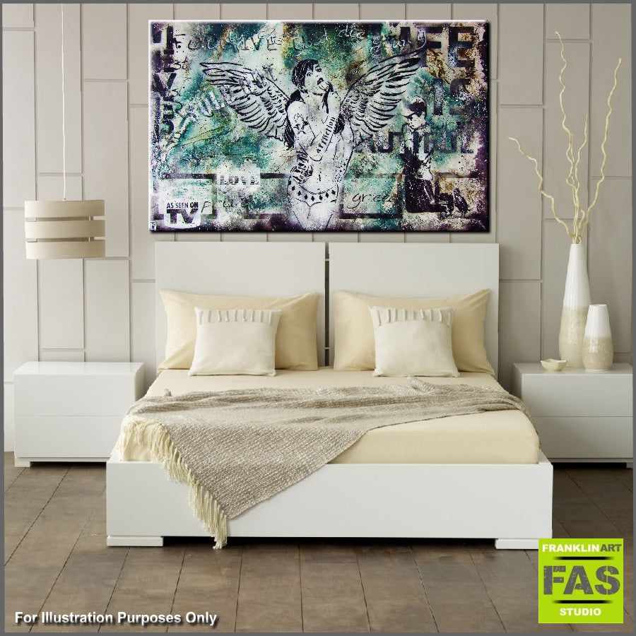Be Inspired! Urban Pop Nude Green Lollipop Angel (SOLD)-urban pop-[Franko_Artist]-[Australian_artist]-[Gold_Coast]-[Brisbane]-[modern]-[contemporary]-[original]-[Large_artwork]-[The_Block]-[Dream_Homes]-[ideas]-[Grand_Designs]-[Art_Lover]-Franklin Art Studio