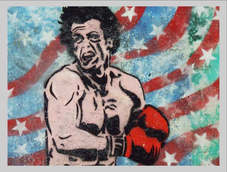 Be Inspired! Urban Pop Rocky Balboa (SOLD)-urban pop-[Franko_Artist]-[The_Block]-[Dream_Homes]-[ideas]- [Grand_Designs]-Franklin Art Studio