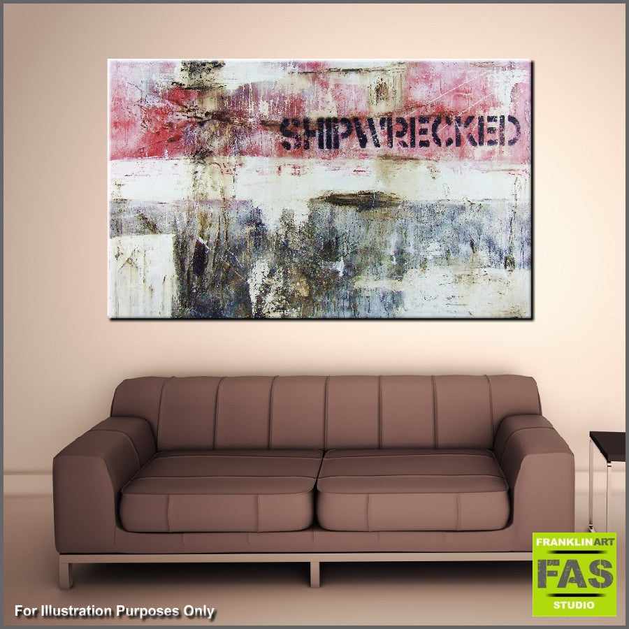 Be Inspired! Urban Pop Ship Wrecked (SOLD)-urban pop-[Franko_Artist]-[The_Block]-[Dream_Homes]-[ideas]- [Grand_Designs]-Franklin Art Studio