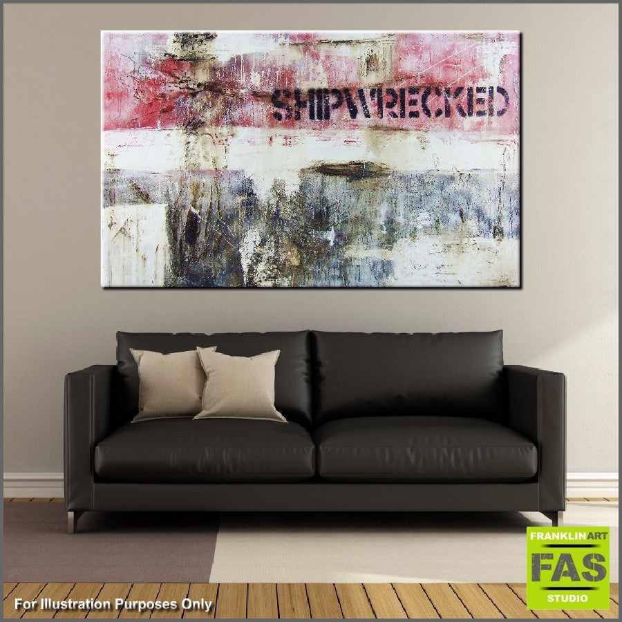 Be Inspired! Urban Pop Ship Wrecked (SOLD)-urban pop-[Franko_Artist]-[Australian_artist]-[Gold_Coast]-[Brisbane]-[modern]-[contemporary]-[original]-[Large_artwork]-[The_Block]-[Dream_Homes]-[ideas]-[Grand_Designs]-[Art_Lover]-Franklin Art Studio