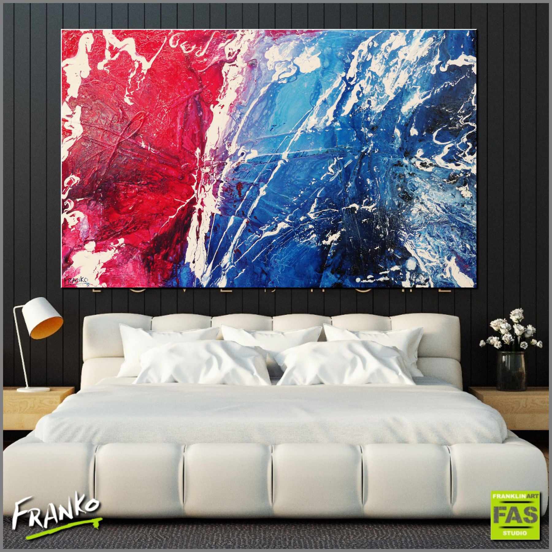 Better Than Sex 160cm x 100cm Blue Pink Abstract Painting (SOLD)-Abstract-[Franko_Artist]-[Australian_artist]-[Gold_Coast]-[Brisbane]-[modern]-[contemporary]-[original]-[Large_artwork]-[The_Block]-[Dream_Homes]-[ideas]-[Grand_Designs]-[Art_Lover]-Franklin Art Studio