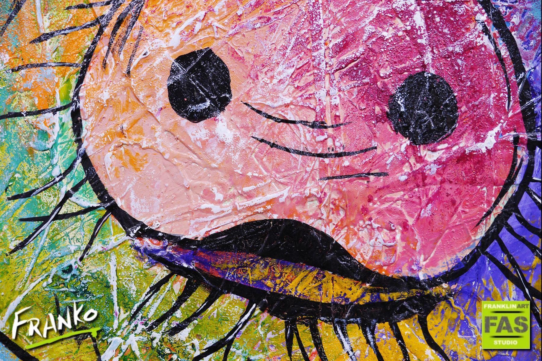 Bevan (First Little Piggie) 100cm x 100cm Pig Painting (SOLD)