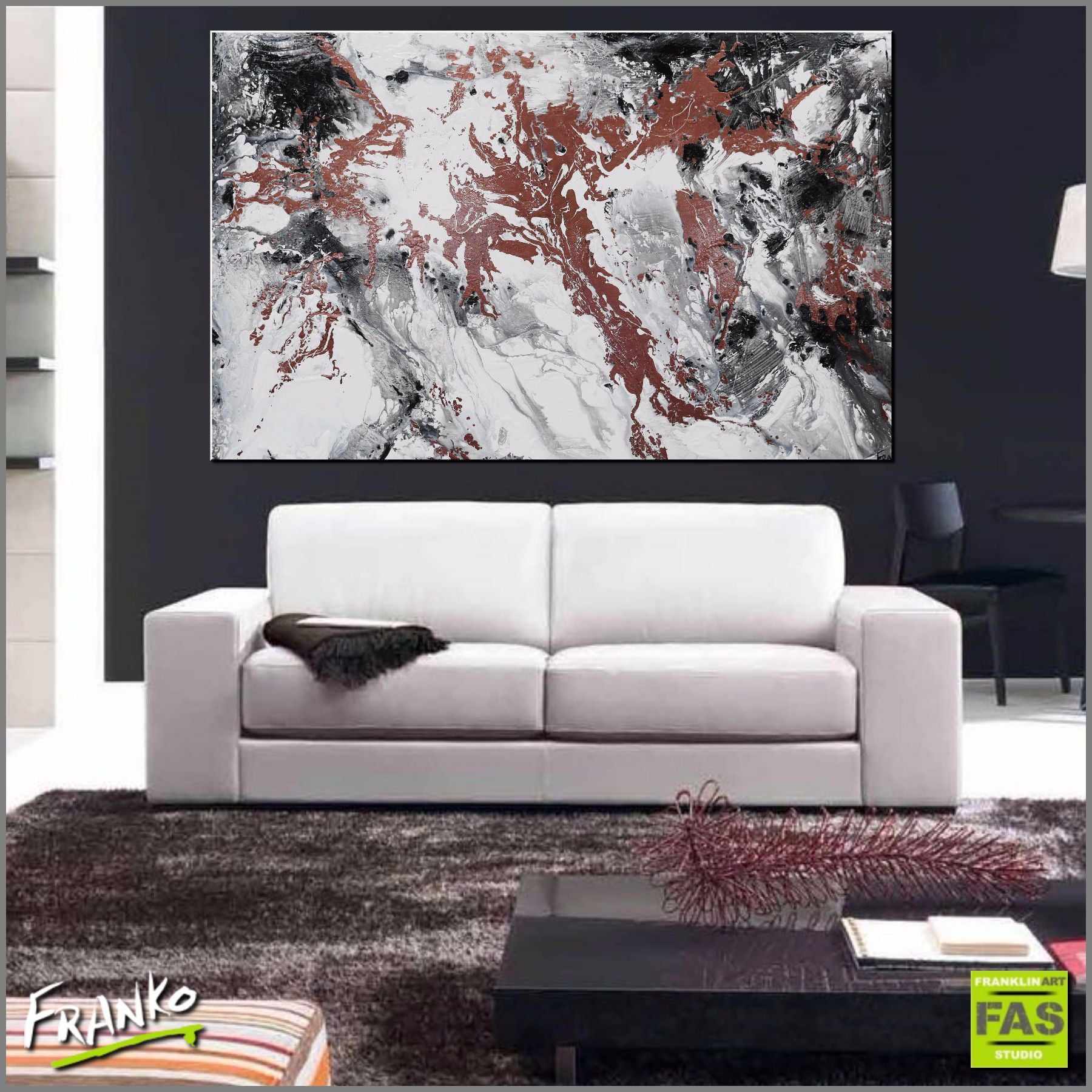 Black And White Infused Copper 160cm x 100cm Copper Black Abstract Painting (SOLD)-abstract-[Franko_Artist]-[Australian_artist]-[Gold_Coast]-[Brisbane]-[modern]-[contemporary]-[original]-[Large_artwork]-[The_Block]-[Dream_Homes]-[ideas]-[Grand_Designs]-[Art_Lover]-Franklin Art Studio