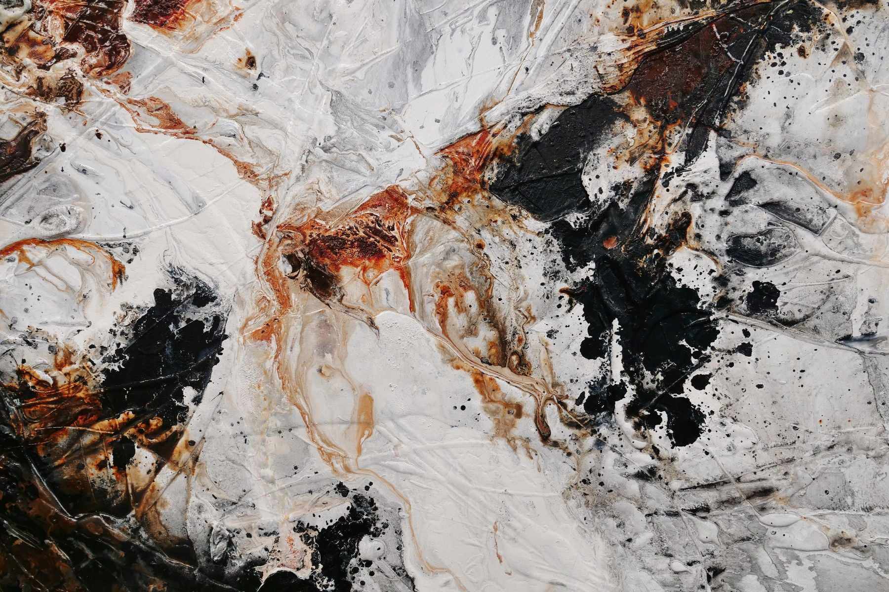 Black Oxide 160cm x 100cm Black Rust Textured Abstract Painting (SOLD)-Abstract-[Franko]-[Artist]-[Australia]-[Painting]-Franklin Art Studio