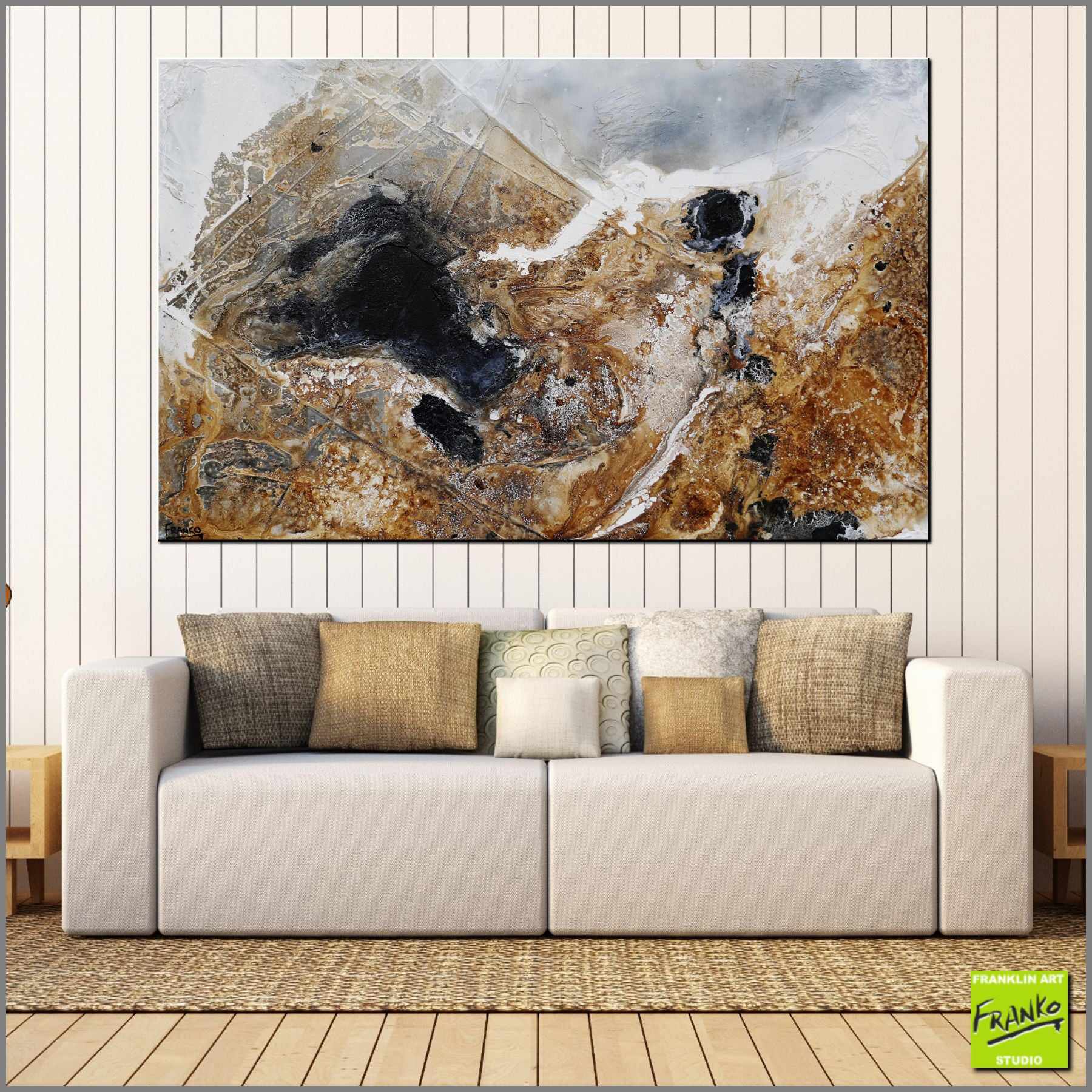 Black Russian 160cm x 100cm Brown Black Grey Textured Abstract Painting (SOLD)-Abstract-[Franko_Artist]-[Australian_artist]-[Gold_Coast]-[Brisbane]-[modern]-[contemporary]-[original]-[Large_artwork]-[The_Block]-[Dream_Homes]-[ideas]-[Grand_Designs]-[Art_Lover]-Franklin Art Studio