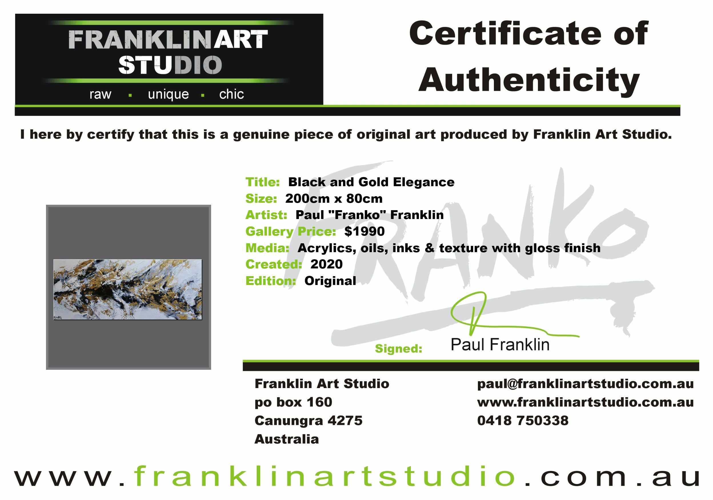 Black and Gold Elegance 200cm x 80cm Black Gold Textured Abstract Painting (SOLD)-Abstract-[Franko_Artist]-[The_Block]-[Dream_Homes]-[ideas]-[Grand_Designs]-[Art_Lover]-Franklin Art Studio