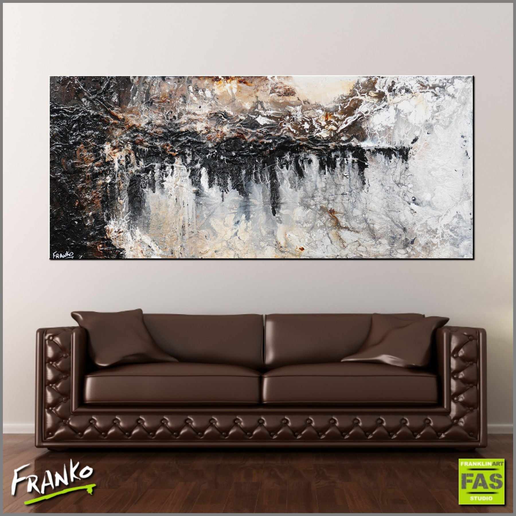Blacked Out Rust 200cm x 80cm White Brown Rust Black Abstract Painting (SOLD)-Abstract-[Franko_Artist]-[Australian_artist]-[Gold_Coast]-[Brisbane]-[modern]-[contemporary]-[original]-[Large_artwork]-[The_Block]-[Dream_Homes]-[ideas]-[Grand_Designs]-[Art_Lover]-Franklin Art Studio