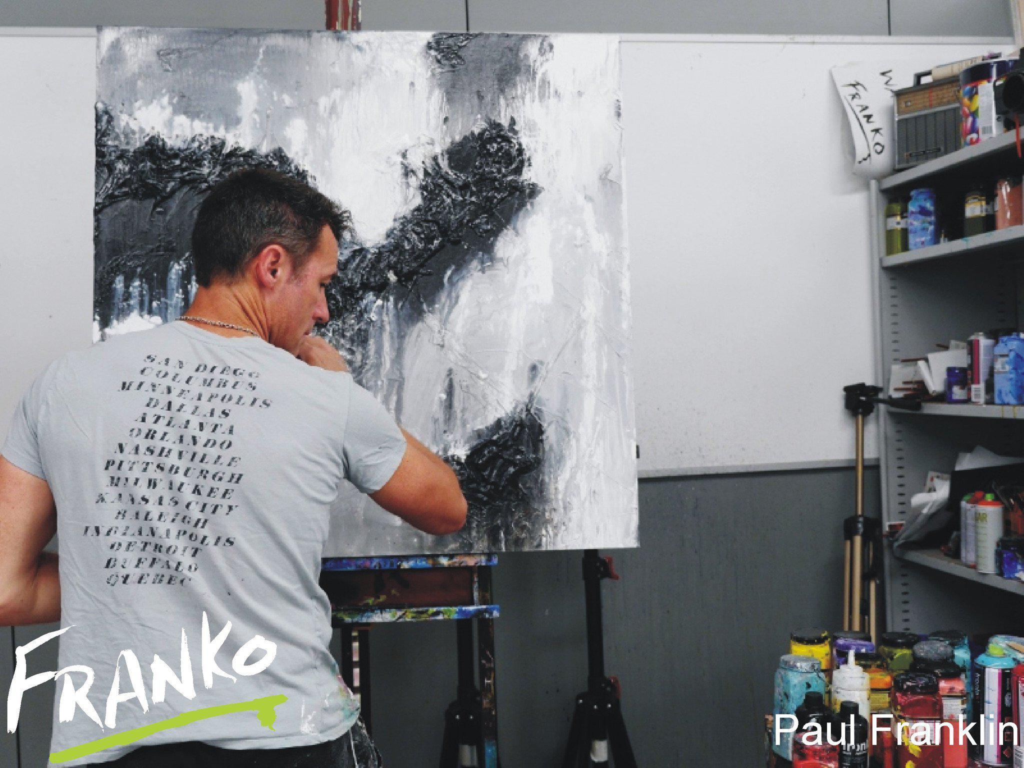 Blackout Beauty 100cm x 100cm Black and White Abstract Painting (SOLD)-abstract-[Franko_Artist]-[The_Block]-[Dream_Homes]-[ideas]- [Grand_Designs]-Franklin Art Studio
