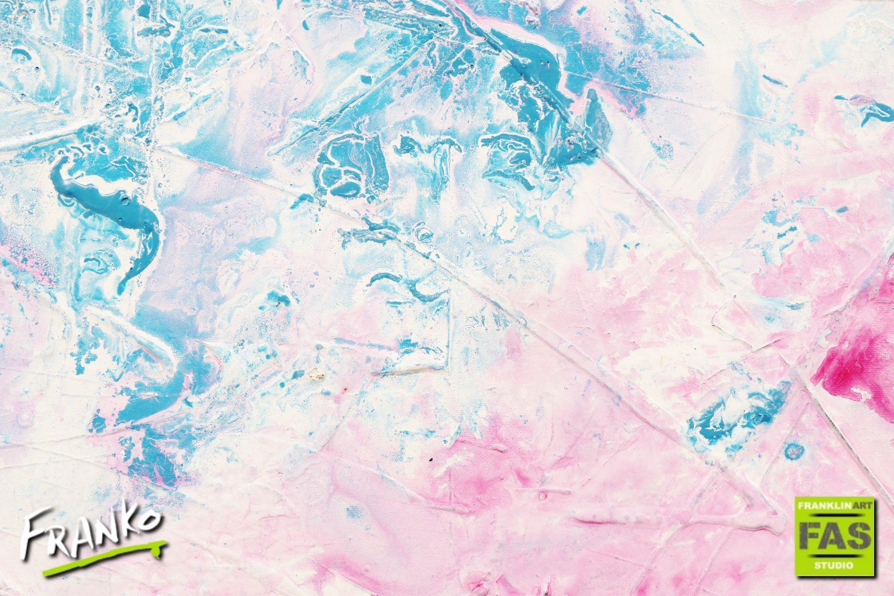 Blossom Possum 200cm x 80cm White Pink Abstract Painting (SOLD)-Abstract-[Franko]-[Artist]-[Australia]-[Painting]-Franklin Art Studio