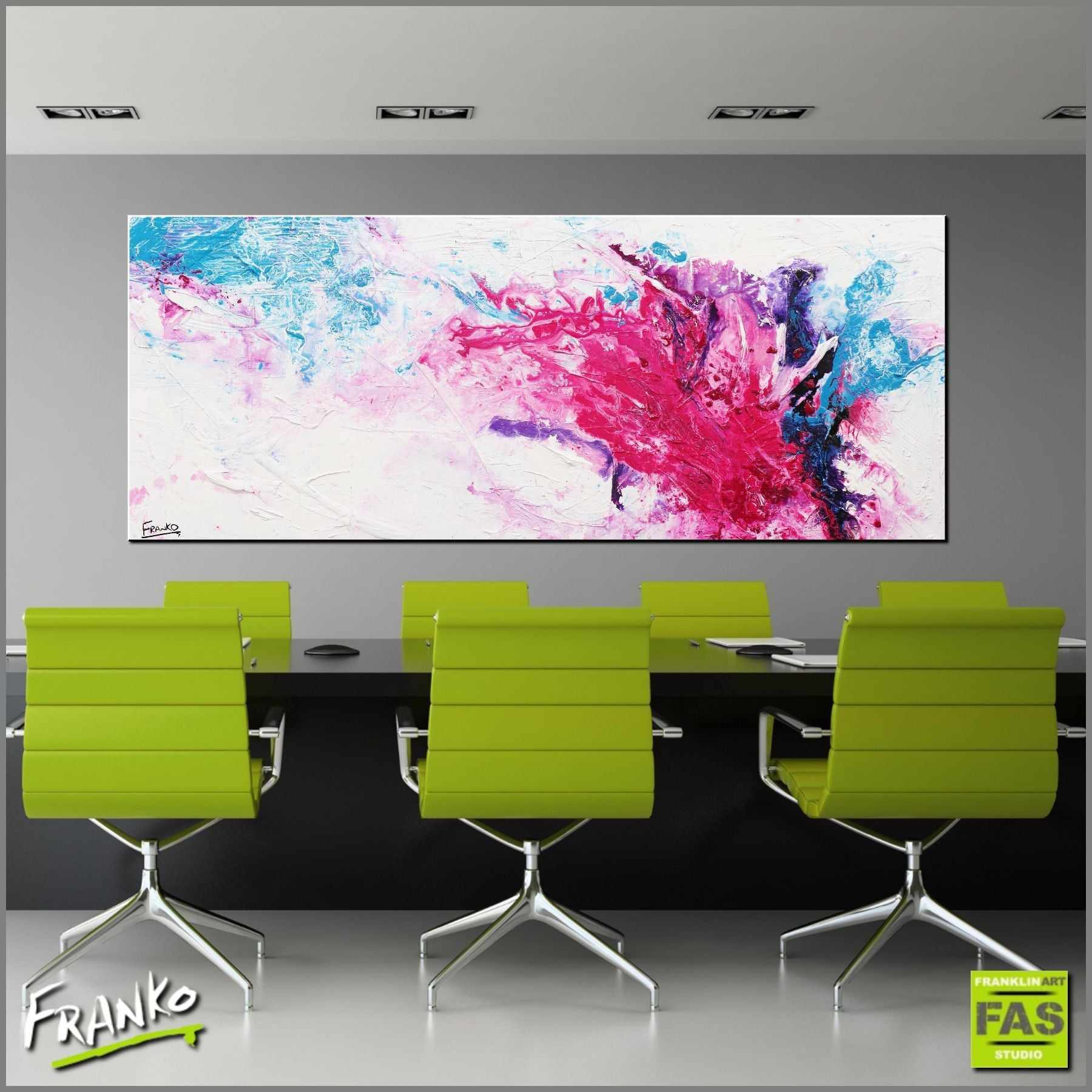 Blossom Possum 200cm x 80cm White Pink Abstract Painting (SOLD)-Abstract-[Franko_Artist]-[Australian_artist]-[Gold_Coast]-[Brisbane]-[modern]-[contemporary]-[original]-[Large_artwork]-[The_Block]-[Dream_Homes]-[ideas]-[Grand_Designs]-[Art_Lover]-Franklin Art Studio