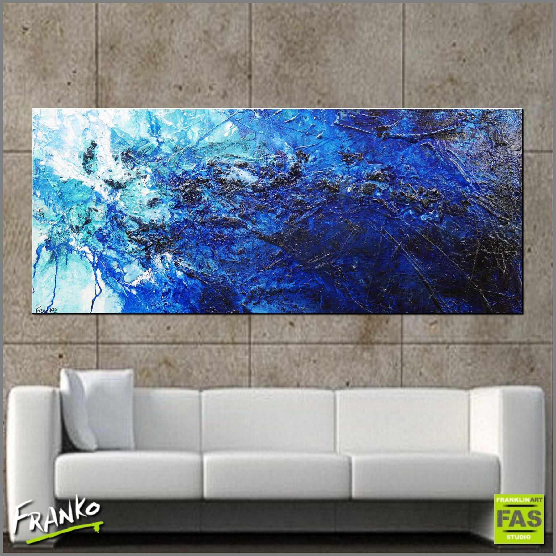 Blu Shard 240cm x 100cm Blue Abstract Painting (SOLD)-Abstract-[Franko_Artist]-[Australian_artist]-[Gold_Coast]-[Brisbane]-[modern]-[contemporary]-[original]-[Large_artwork]-[The_Block]-[Dream_Homes]-[ideas]-[Grand_Designs]-[Art_Lover]-Franklin Art Studio