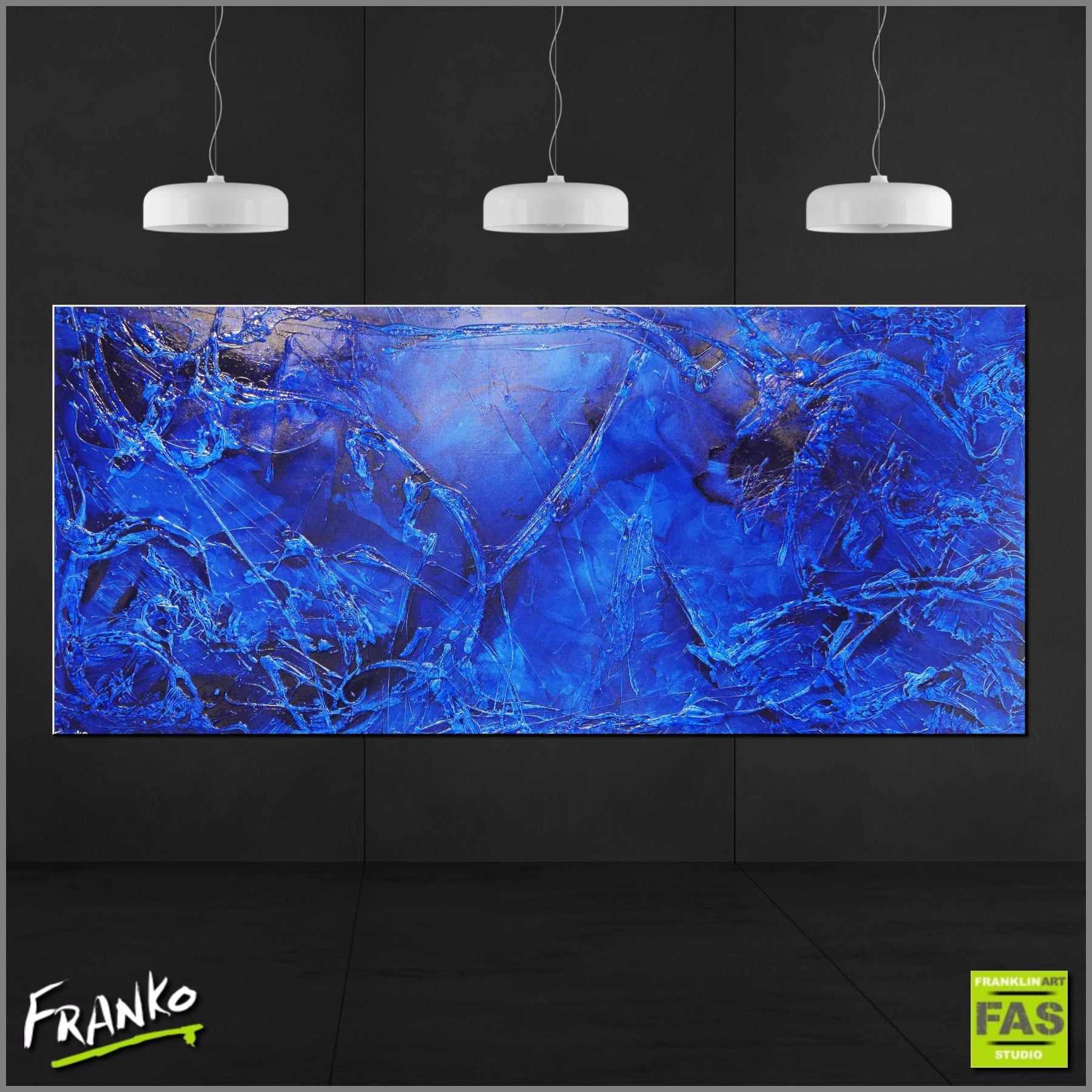 Blue Alone 270cm x 120cm Blue Abstract Painting (SOLD)-abstract-[Franko_Artist]-[Australian_artist]-[Gold_Coast]-[Brisbane]-[modern]-[contemporary]-[original]-[Large_artwork]-[The_Block]-[Dream_Homes]-[ideas]-[Grand_Designs]-[Art_Lover]-Franklin Art Studio