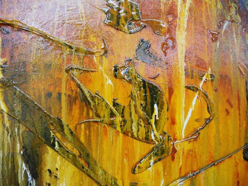 Blue And Sienna 120cm x 120cm Sienna Abstract Painting (SOLD)