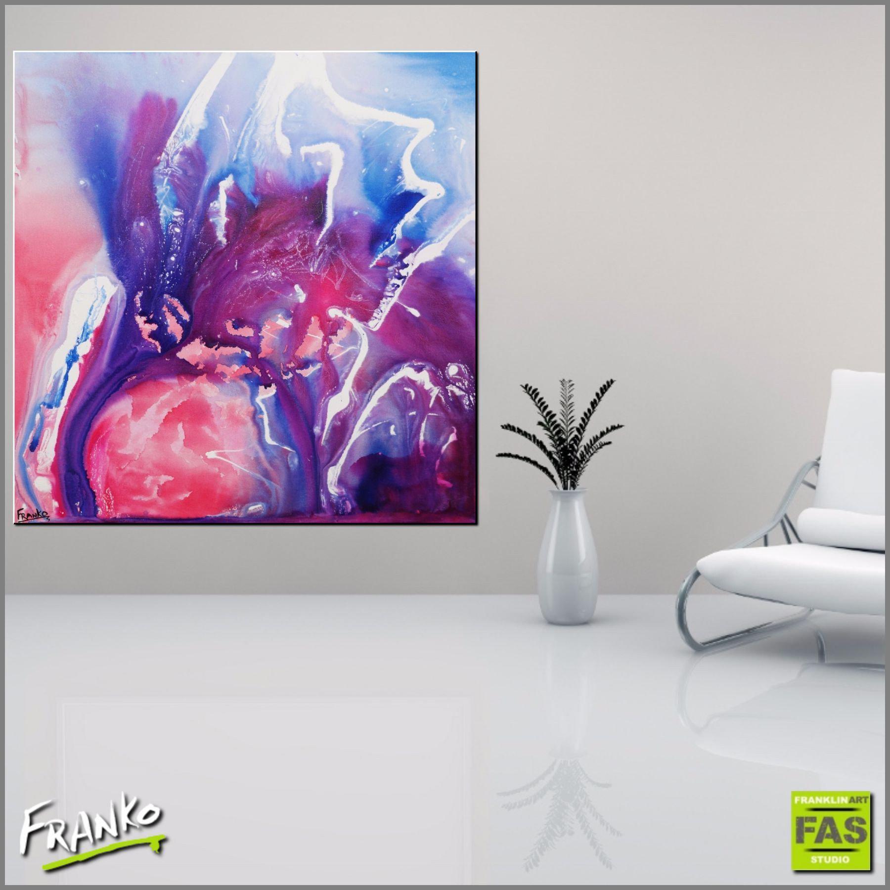 Blue Bird Liquid Carat 120cm x 120cm Pink and Purple Abstract Painting (SOLD)-abstract-[Franko_Artist]-[Australian_artist]-[Gold_Coast]-[Brisbane]-[modern]-[contemporary]-[original]-[Large_artwork]-[The_Block]-[Dream_Homes]-[ideas]-[Grand_Designs]-[Art_Lover]-Franklin Art Studio