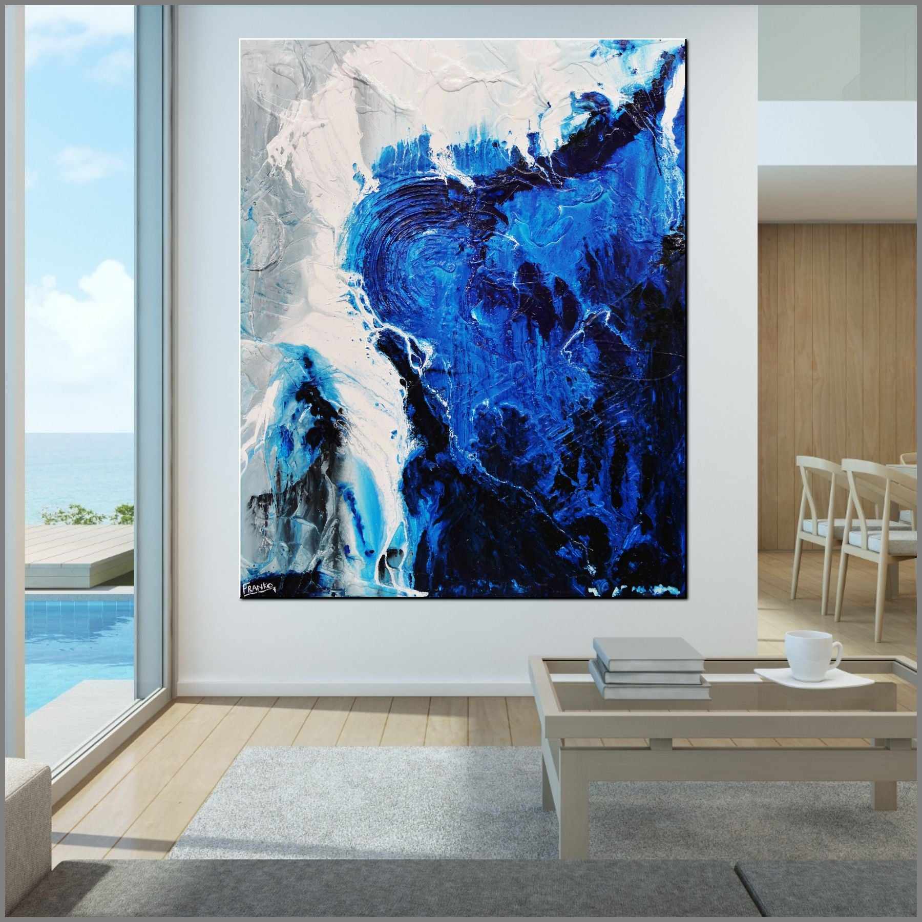 Blue Blues 120cm x 150cm Blue Grey Textured Abstract Painting (SOLD)-Abstract-[Franko_Artist]-[Australian_artist]-[Gold_Coast]-[Brisbane]-[modern]-[contemporary]-[original]-[Large_artwork]-[The_Block]-[Dream_Homes]-[ideas]-[Grand_Designs]-[Art_Lover]-Franklin Art Studio