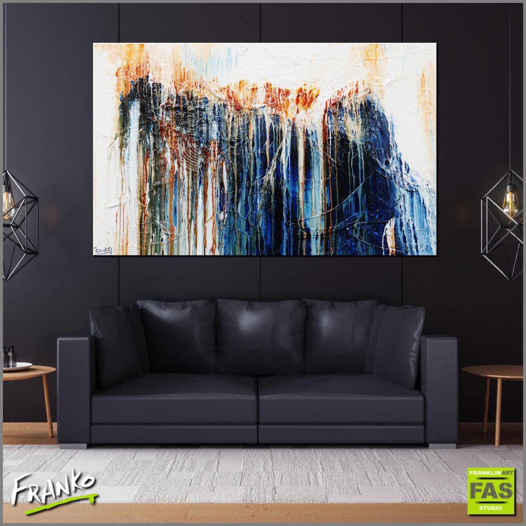 Blue Hustle 160cm x 100cm Blue White Abstract Painting (SOLD)-Abstract-[Franko_Artist]-[Australian_artist]-[Gold_Coast]-[Brisbane]-[modern]-[contemporary]-[original]-[Large_artwork]-[The_Block]-[Dream_Homes]-[ideas]-[Grand_Designs]-[Art_Lover]-Franklin Art Studio
