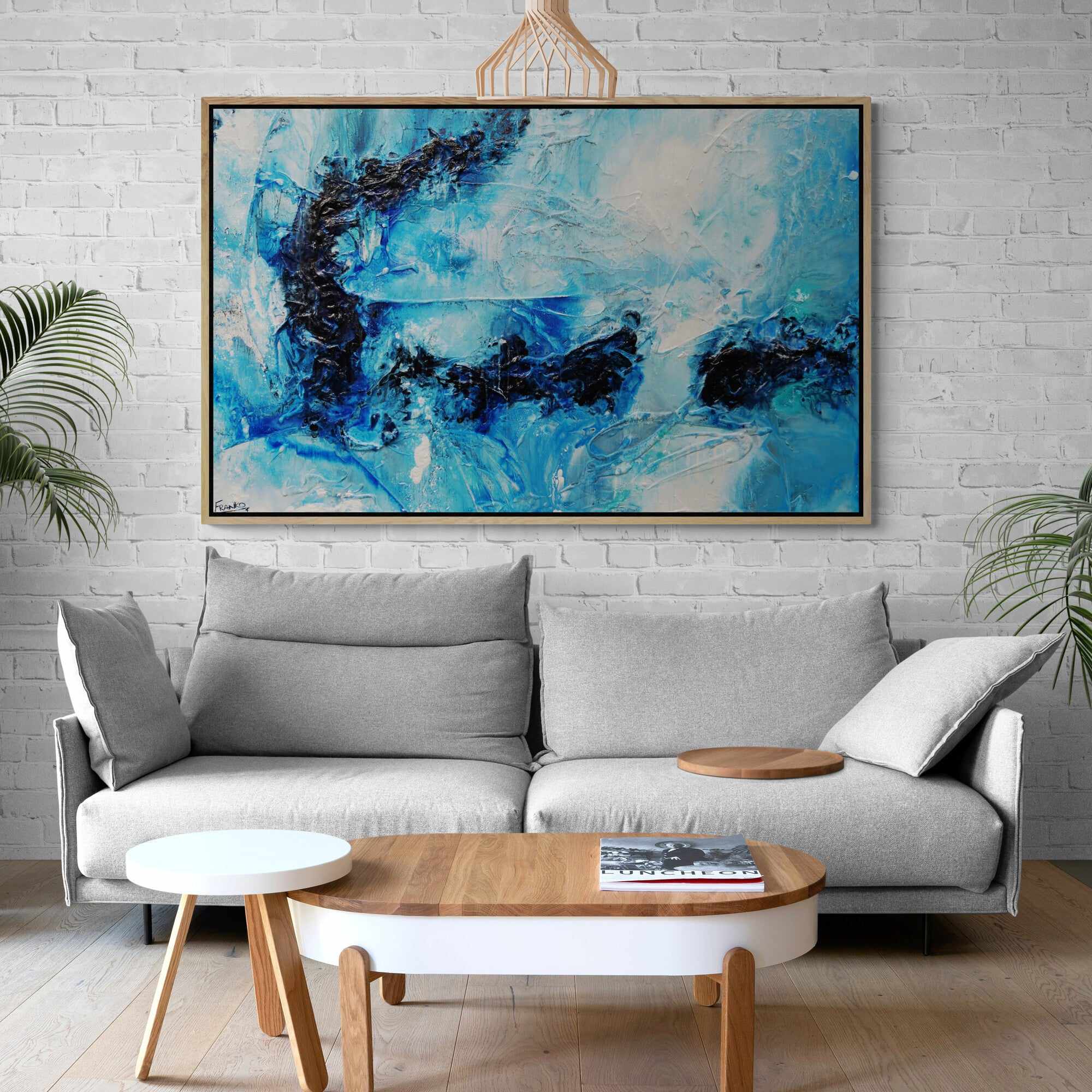 Blue Oyster Bay 160cm x 100cm Blue White Textured Abstract Painting (SOLD)-Abstract-[Franko_Artist]-[Australian_artist]-[Gold_Coast]-[Brisbane]-[modern]-[contemporary]-[original]-[Large_artwork]-[The_Block]-[Dream_Homes]-[ideas]-[Grand_Designs]-[Art_Lover]-Franklin Art Studio