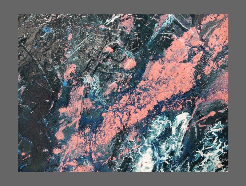 Blue Shine 100cm x 100cm Abstract Painting Blue