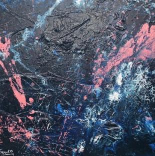 Blue Shine 100cm x 100cm Abstract Painting Blue (SOLD)-abstract-[Franko_Artist]-[Australian_artist]-[Gold_Coast]-[Brisbane]-[modern]-[contemporary]-[original]-[Large_artwork]-Franklin Art Studio