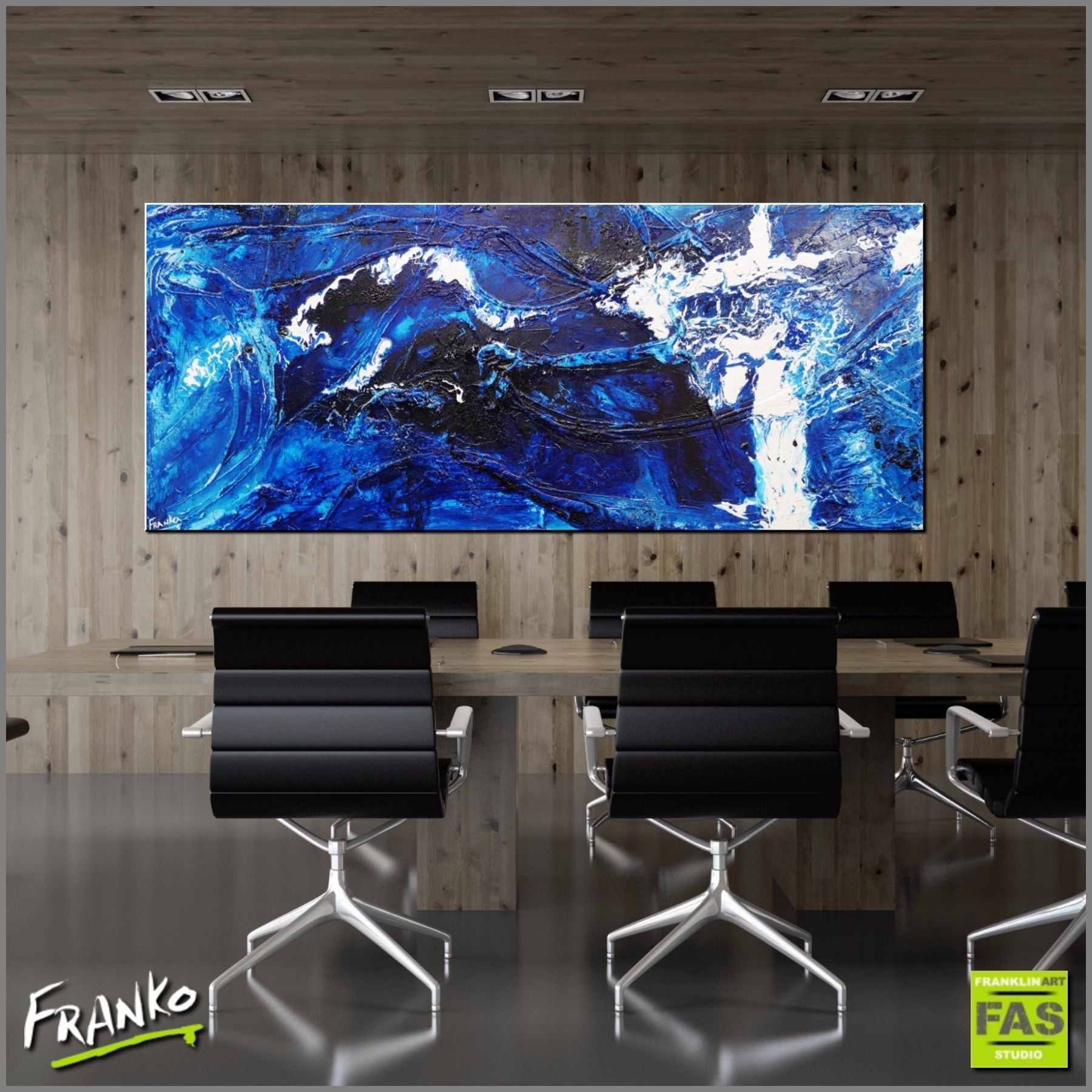 Blue Shuz 240cm x 100cm Blue Abstract Painting (SOLD)-abstract-[Franko_Artist]-[Australian_artist]-[Gold_Coast]-[Brisbane]-[modern]-[contemporary]-[original]-[Large_artwork]-[The_Block]-[Dream_Homes]-[ideas]-[Grand_Designs]-[Art_Lover]-Franklin Art Studio