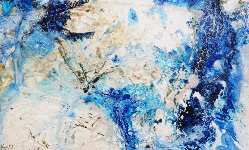 Blue Tidal 160cm x 100cm Blue Abstract Painting (SOLD)-abstract-[Franko_Artist]-[Australian_artist]-[Gold_Coast]-[Brisbane]-[modern]-[contemporary]-[original]-[Large_artwork]-Franklin Art Studio