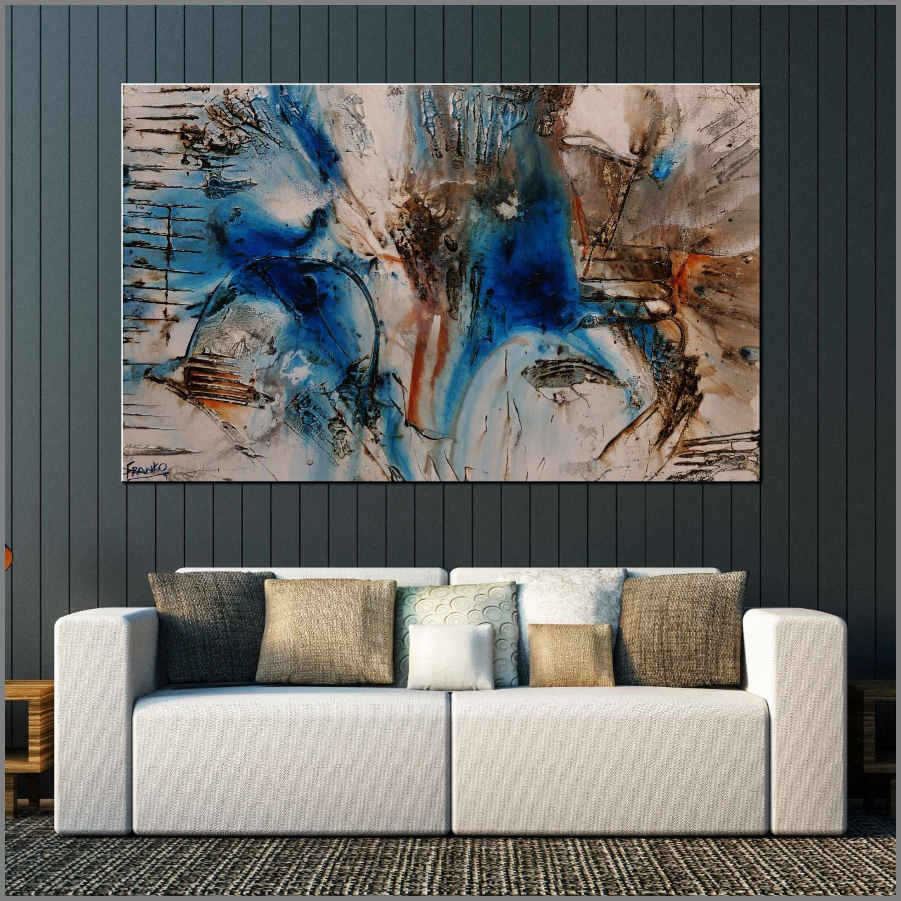 Blue Vega 160cm x 100cm Blue Rust Textured Abstract Painting (SOLD)-Abstract-[Franko_Artist]-[Australian_artist]-[Gold_Coast]-[Brisbane]-[modern]-[contemporary]-[original]-[Large_artwork]-[The_Block]-[Dream_Homes]-[ideas]-[Grand_Designs]-[Art_Lover]-Franklin Art Studio