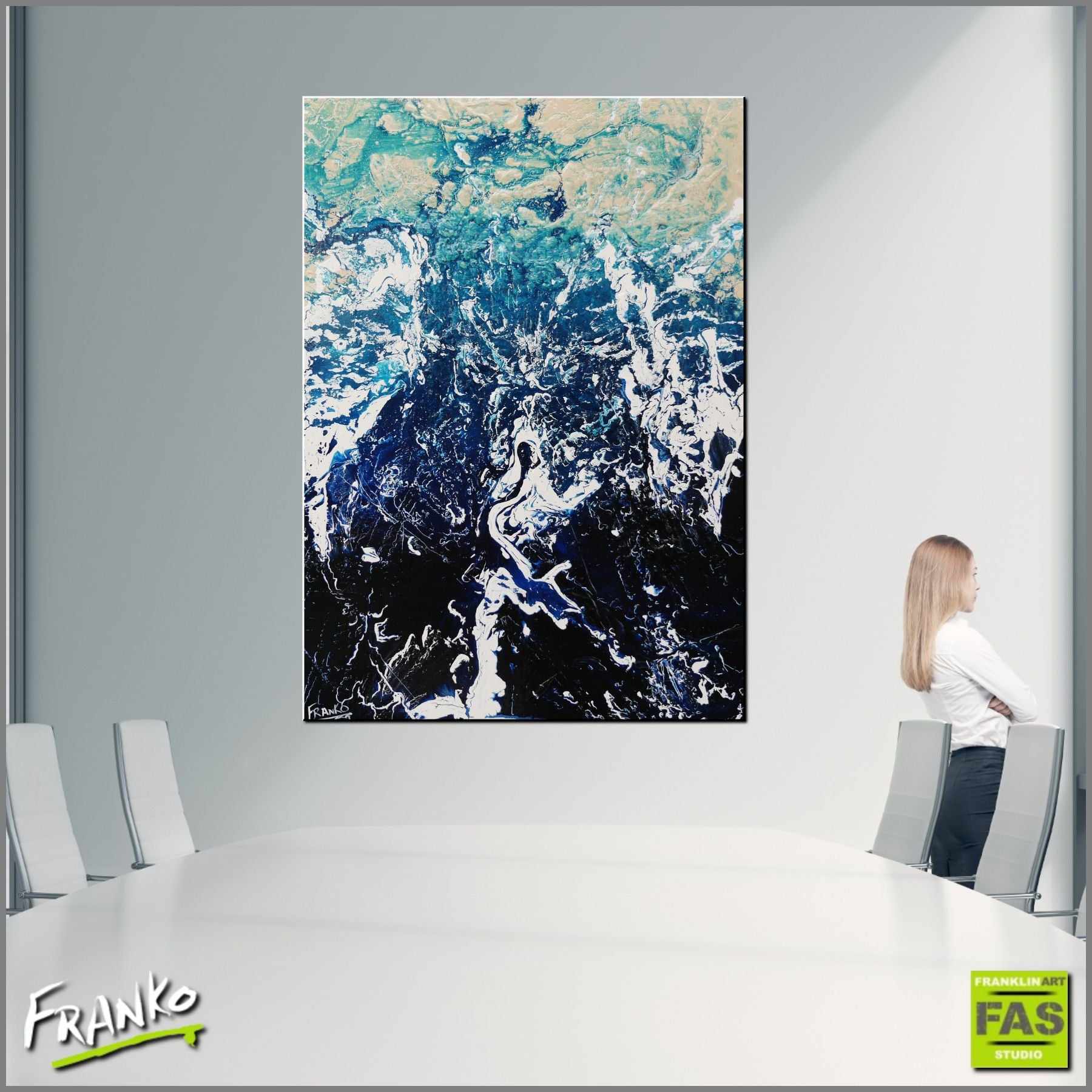 Blue Wash 140cm x 100cm Blue Cream White Textured Abstract Painting (SOLD)-Abstract-[Franko_Artist]-[Australian_artist]-[Gold_Coast]-[Brisbane]-[modern]-[contemporary]-[original]-[Large_artwork]-[The_Block]-[Dream_Homes]-[ideas]-[Grand_Designs]-[Art_Lover]-Franklin Art Studio
