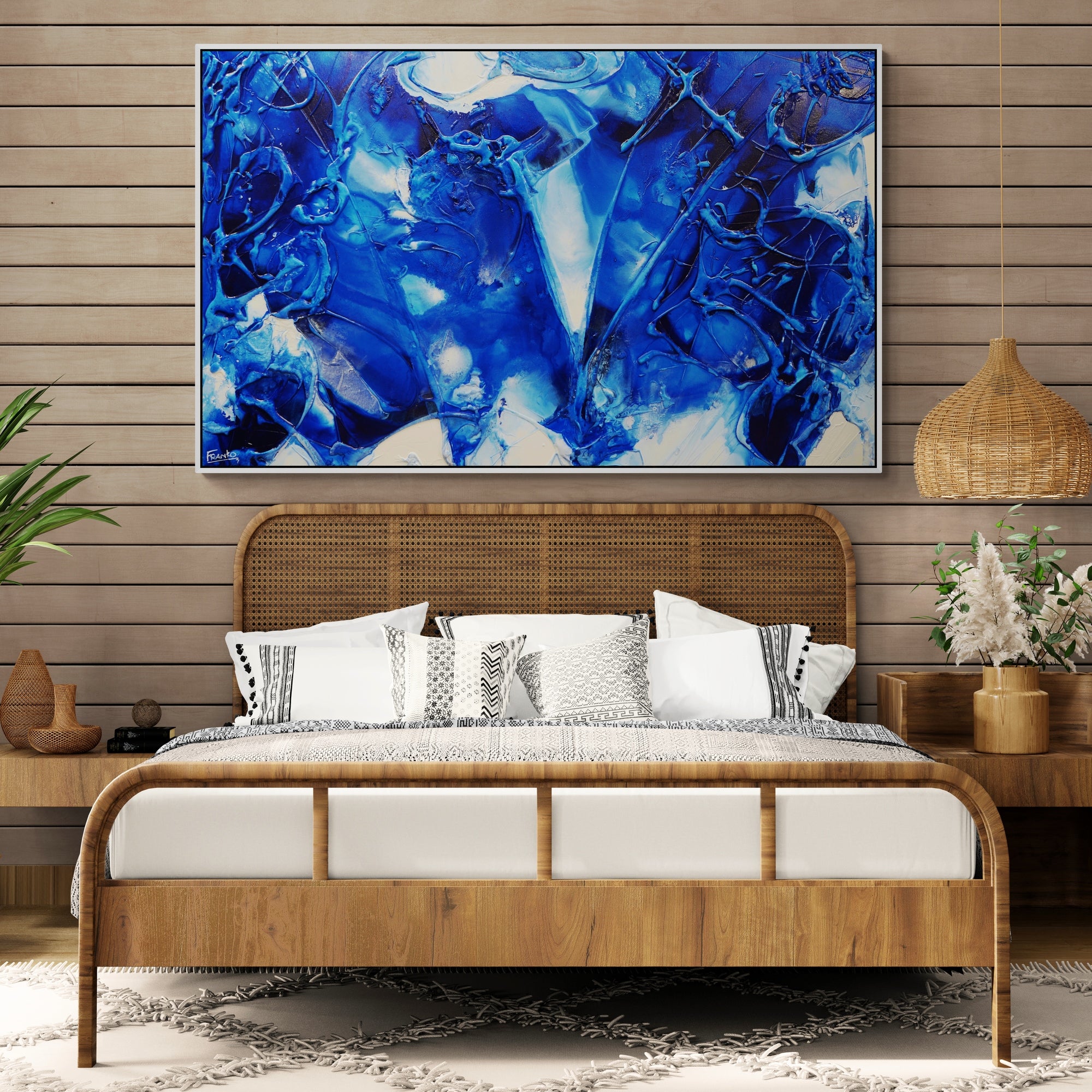 update alt-text with template Aquatica 160cm x 100cm Blue White Textured Abstract Painting-Abstract-[Franko_Artist]-[The_Block]-[Dream_Homes]-[ideas]- [Grand_Designs]-Franklin Art Studio