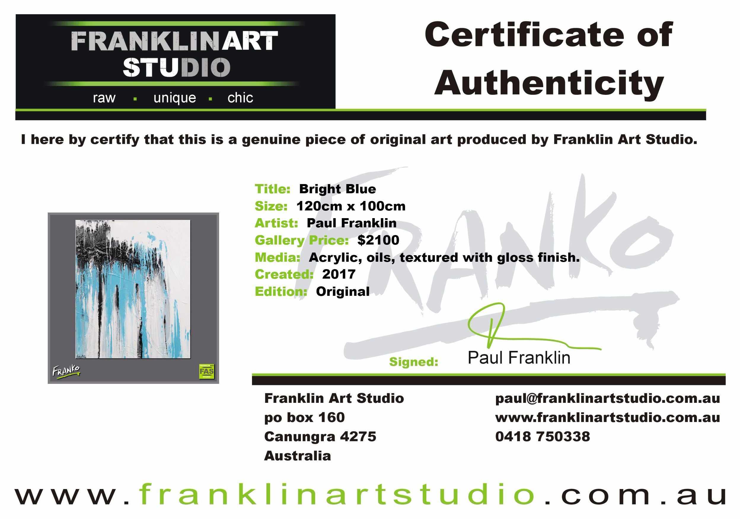 Bright Blue 120cm x 100cm Blue Abstract Painting (SOLD)-abstract-[Franko_Artist]-[The_Block]-[Dream_Homes]-[ideas]-[Grand_Designs]-[Art_Lover]-Franklin Art Studio