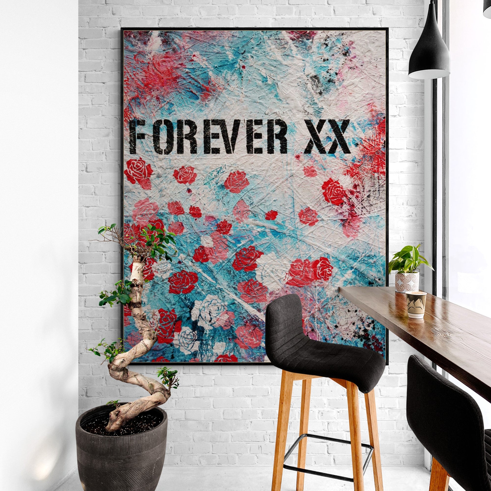 Forever and Ever 120cm x 150cm Romantic Kisses Urban Pop Art Abstract Painting (SOLD)-Urban Pop Art-[Franko_Artist]-[Australian_artist]-[Gold_Coast]-[Brisbane]-[modern]-[contemporary]-[original]-[Large_artwork]-[The_Block]-[Dream_Homes]-[ideas]-[Grand_Designs]-[Art_Lover]-Franklin Art Studio