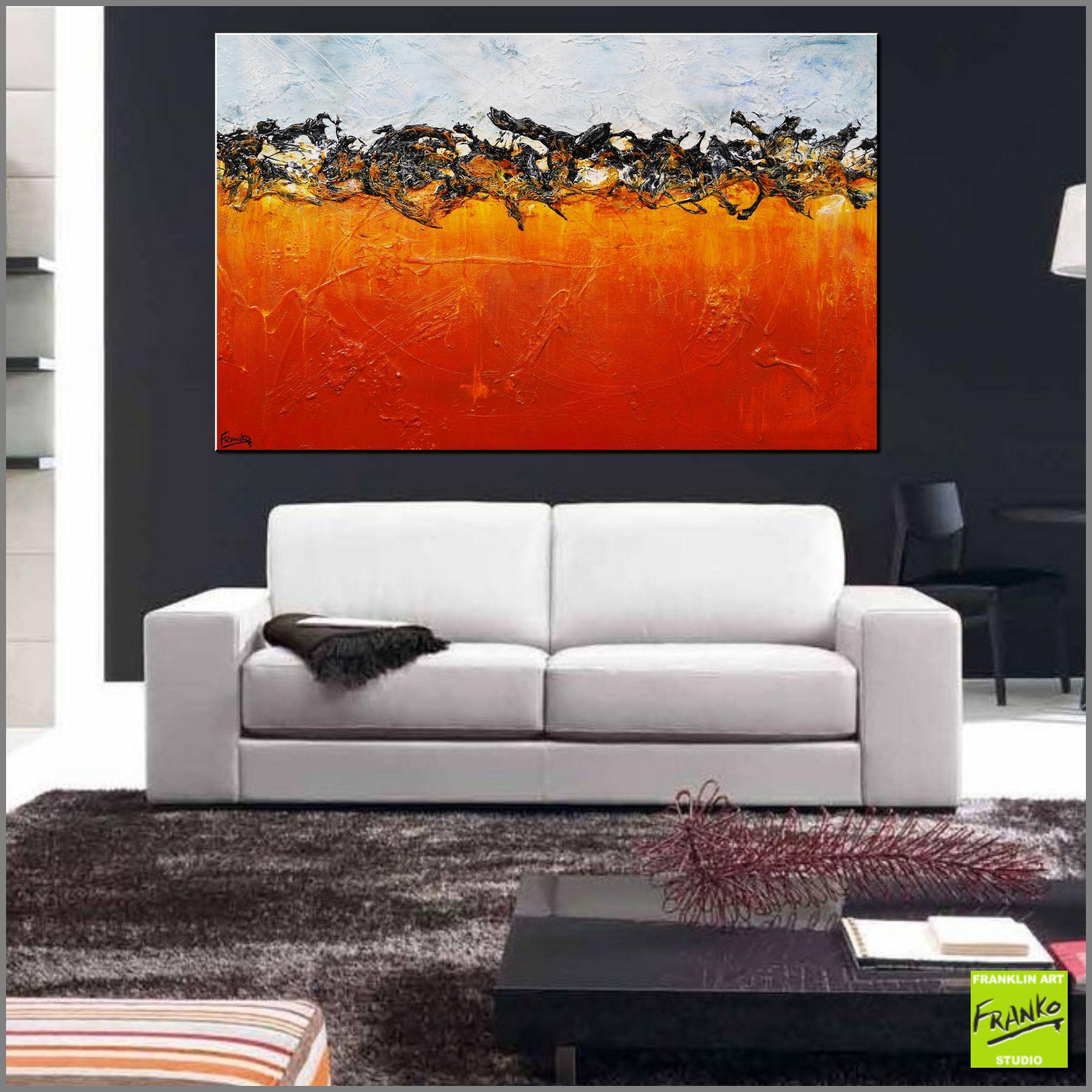 Burnt Orange Landscape 160cm x 100cm Blue Orange Textured Abstract Painting (SOLD)-Abstract-[Franko_Artist]-[Australian_artist]-[Gold_Coast]-[Brisbane]-[modern]-[contemporary]-[original]-[Large_artwork]-[The_Block]-[Dream_Homes]-[ideas]-[Grand_Designs]-[Art_Lover]-Franklin Art Studio