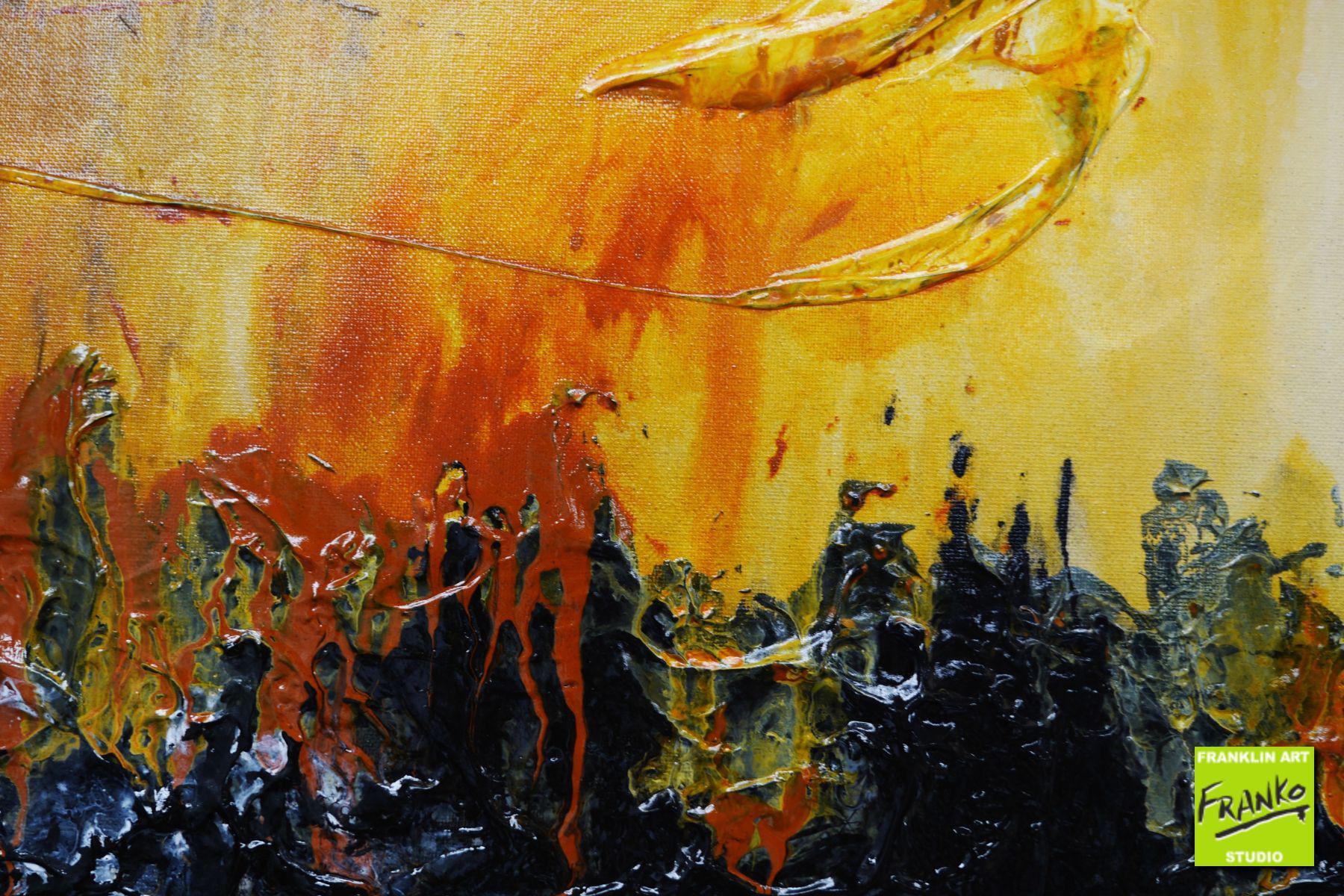 Burnt Sienna 140cm x 100cm Black Sienna Grey Textured Abstract Painting