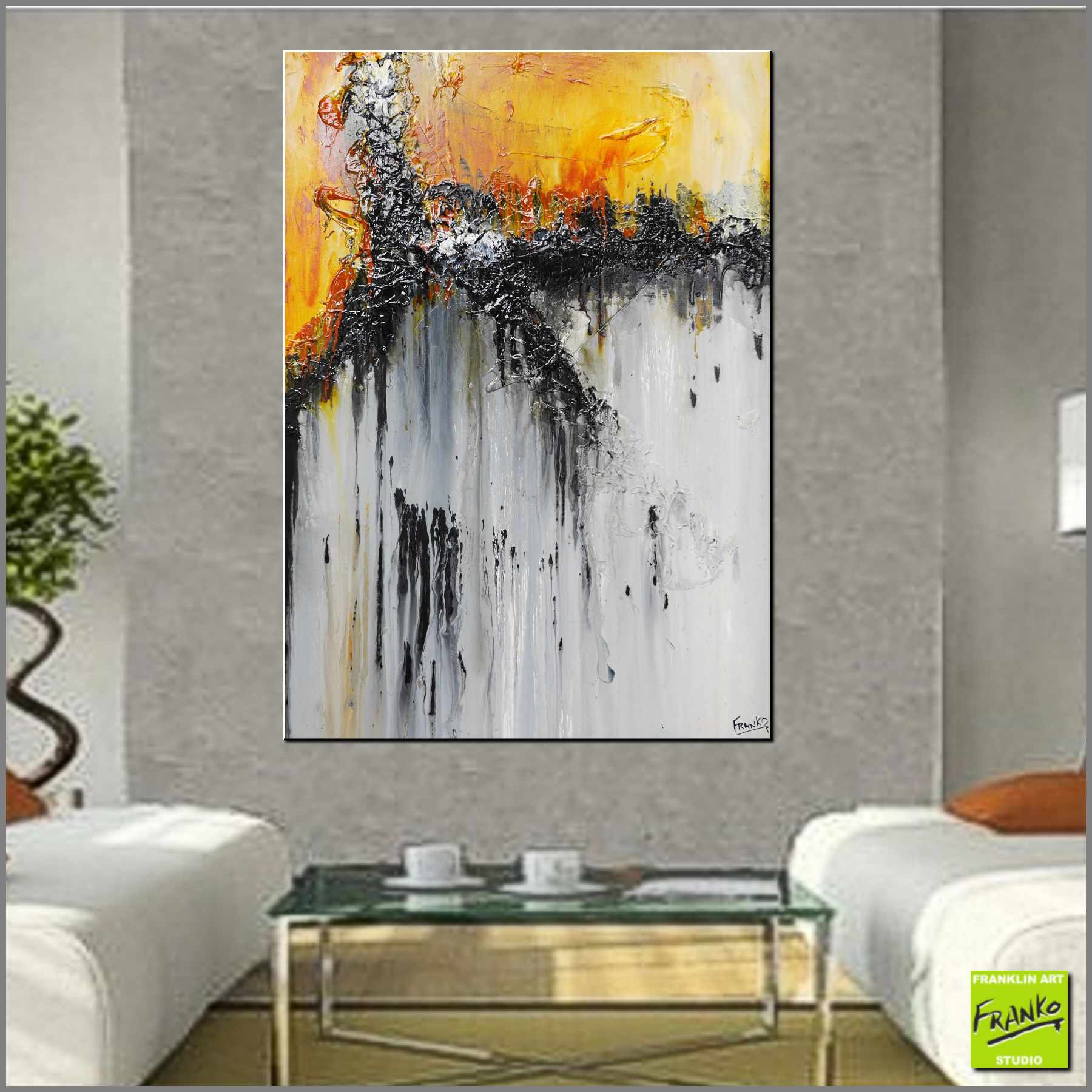 Burnt Sienna 140cm x 100cm Black Sienna Grey Textured Abstract Painting-Abstract-[Franko_Artist]-[Australian_artist]-[Gold_Coast]-[Brisbane]-[modern]-[contemporary]-[original]-[Large_artwork]-[The_Block]-[Dream_Homes]-[ideas]-[Grand_Designs]-[Art_Lover]-Franklin Art Studio