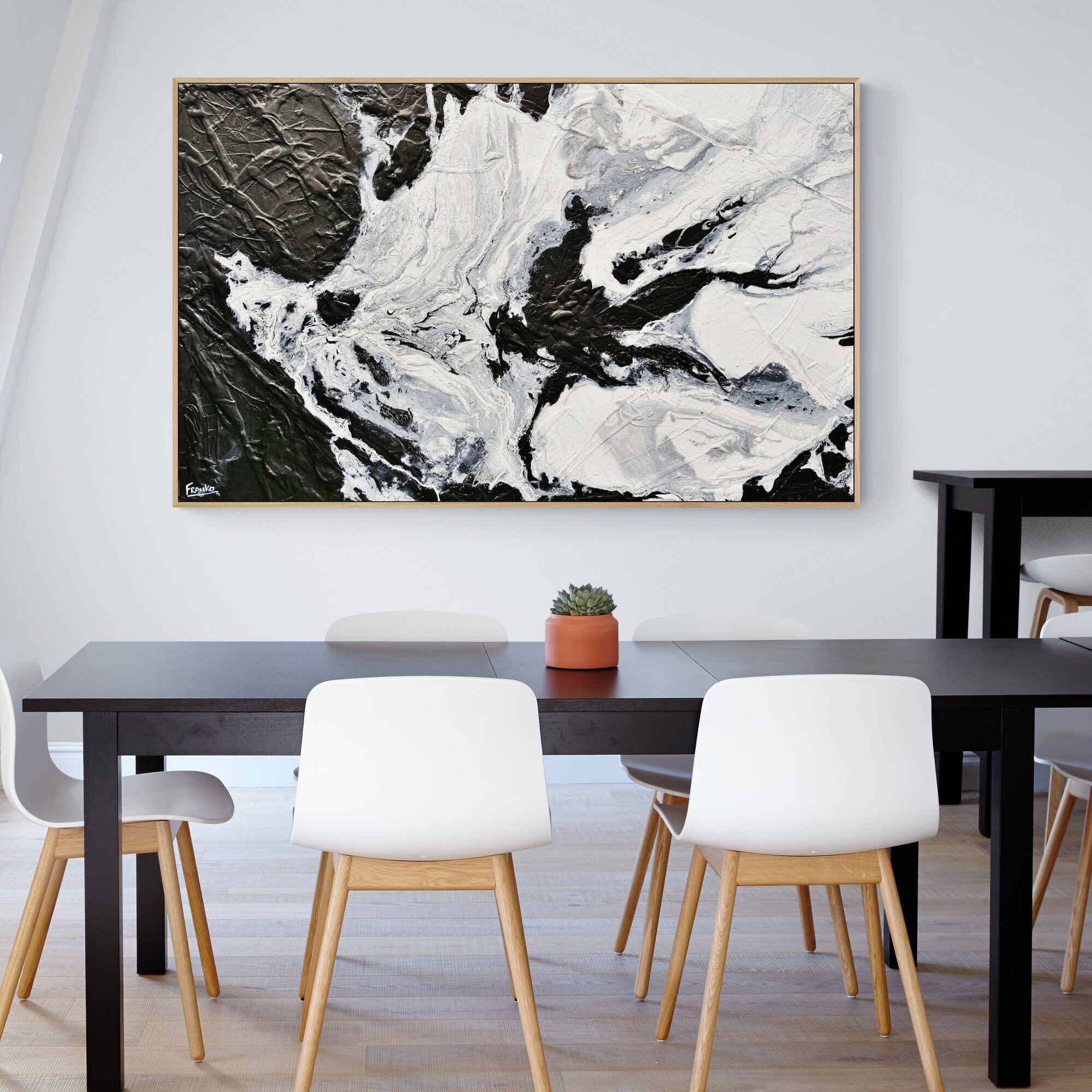 Black Myth 160cm x 100cm Black White Textured Abstract Painting (SOLD)-Abstract-[Franko_Artist]-[Australian_artist]-[Gold_Coast]-[Brisbane]-[modern]-[contemporary]-[original]-[Large_artwork]-[The_Block]-[Dream_Homes]-[ideas]-[Grand_Designs]-[Art_Lover]-Franklin Art Studio