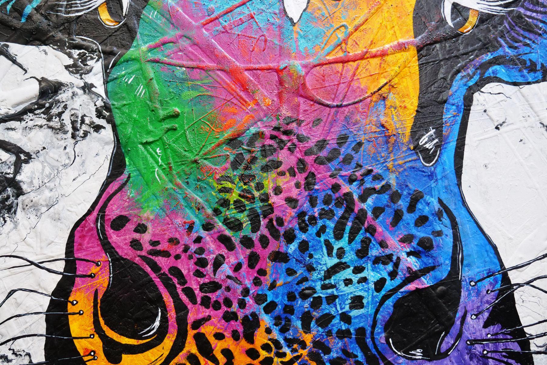 C.C. Steerling 120cm x 120cm Cow Abstract Realism Textured Painting (SOLD)