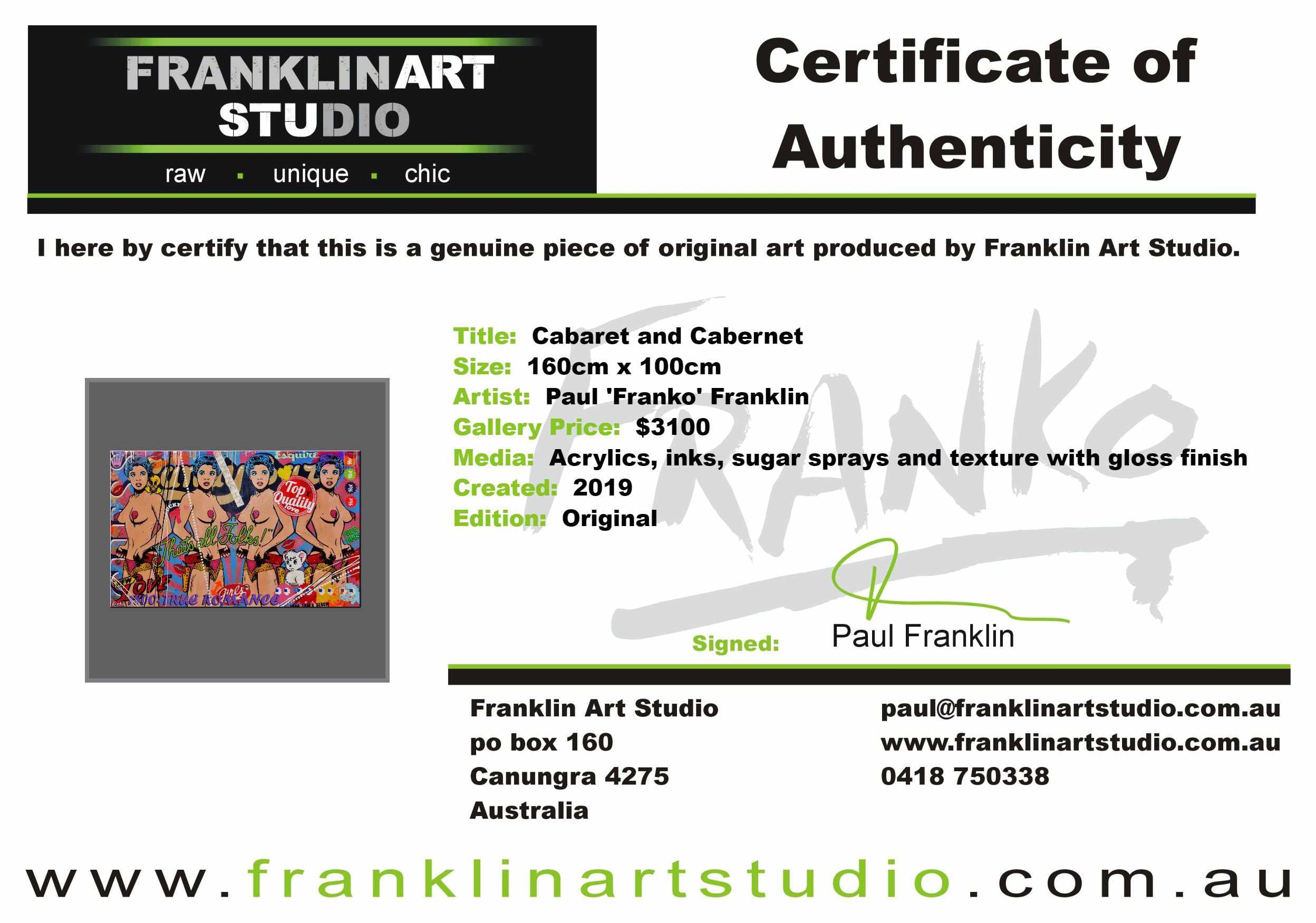 Cabaret and Cabernet 160cm x 100cm Candy Barr Textured Urban Pop Art Painting (SOLD)-urban pop-[Franko_Artist]-[The_Block]-[Dream_Homes]-[ideas]-[Grand_Designs]-[Art_Lover]-Franklin Art Studio