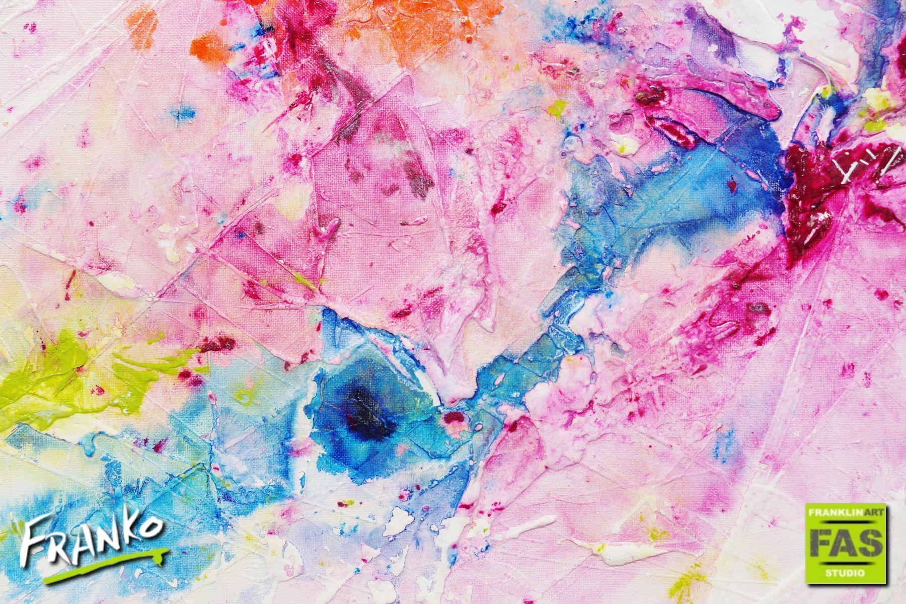 Candy Bouquet 200cm x 80cm Colourful Abstract Painting (SOLD)-Abstract-[Franko]-[Artist]-[Australia]-[Painting]-Franklin Art Studio