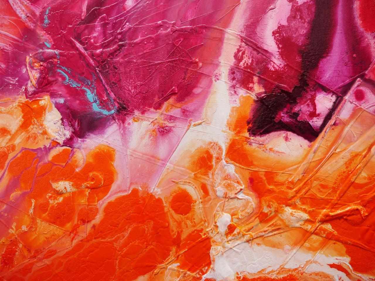 Candy Pop 240cm x 100cm Colourful Textured Abstract Painting (SOLD)