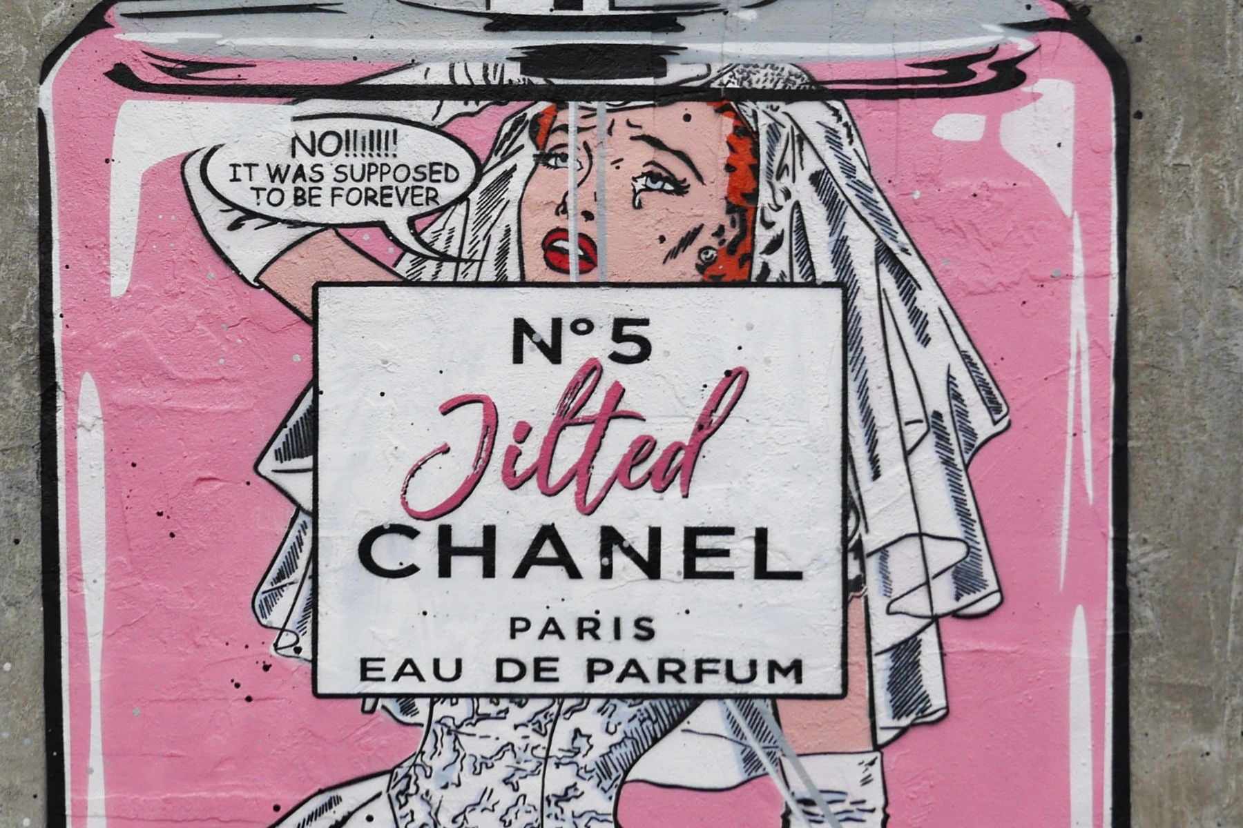 Jilted No.5 120cm x 150cm Industrial Concrete Urban Pop Art Painting With Custom Etched Frame (SOLD)