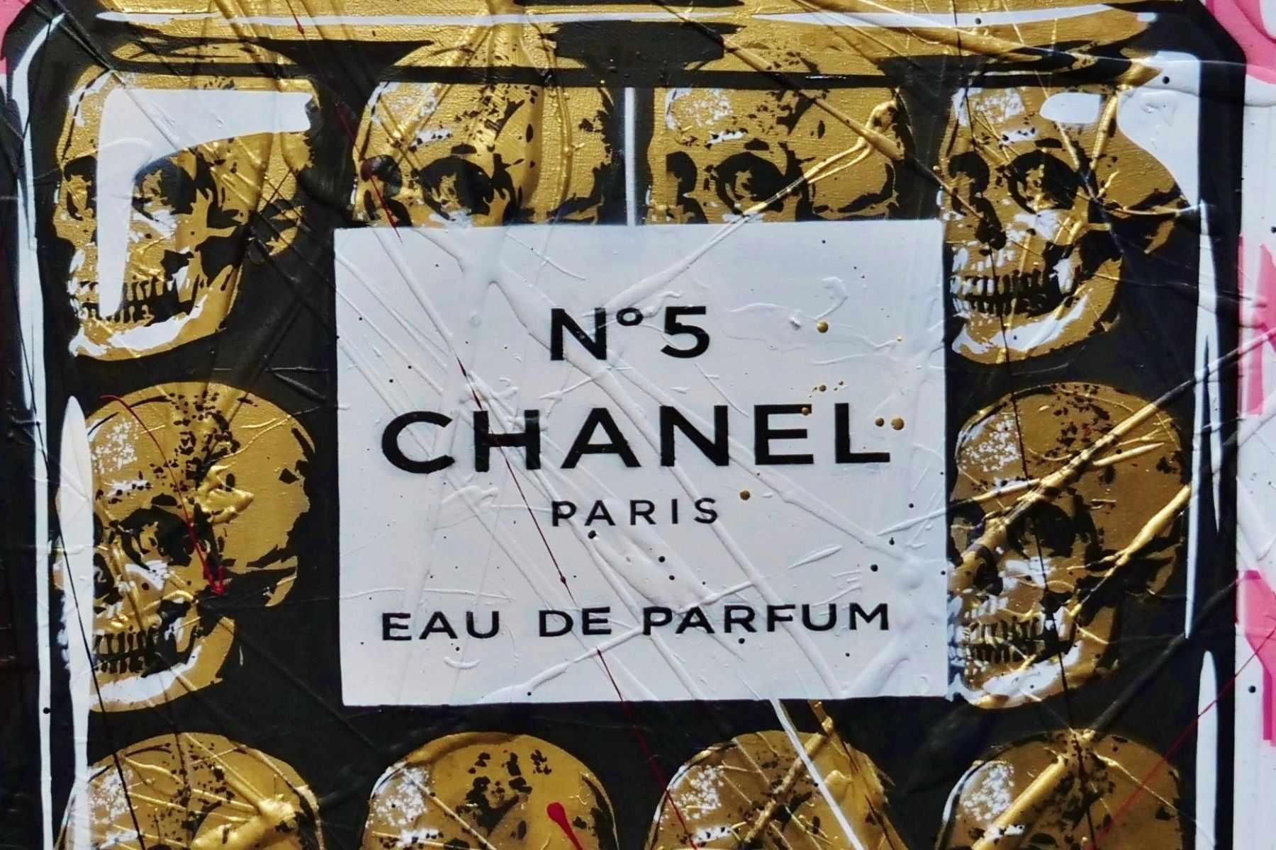 Le Chic 140cm x 100cm Textured Urban Pop Art Painting (SOLD)