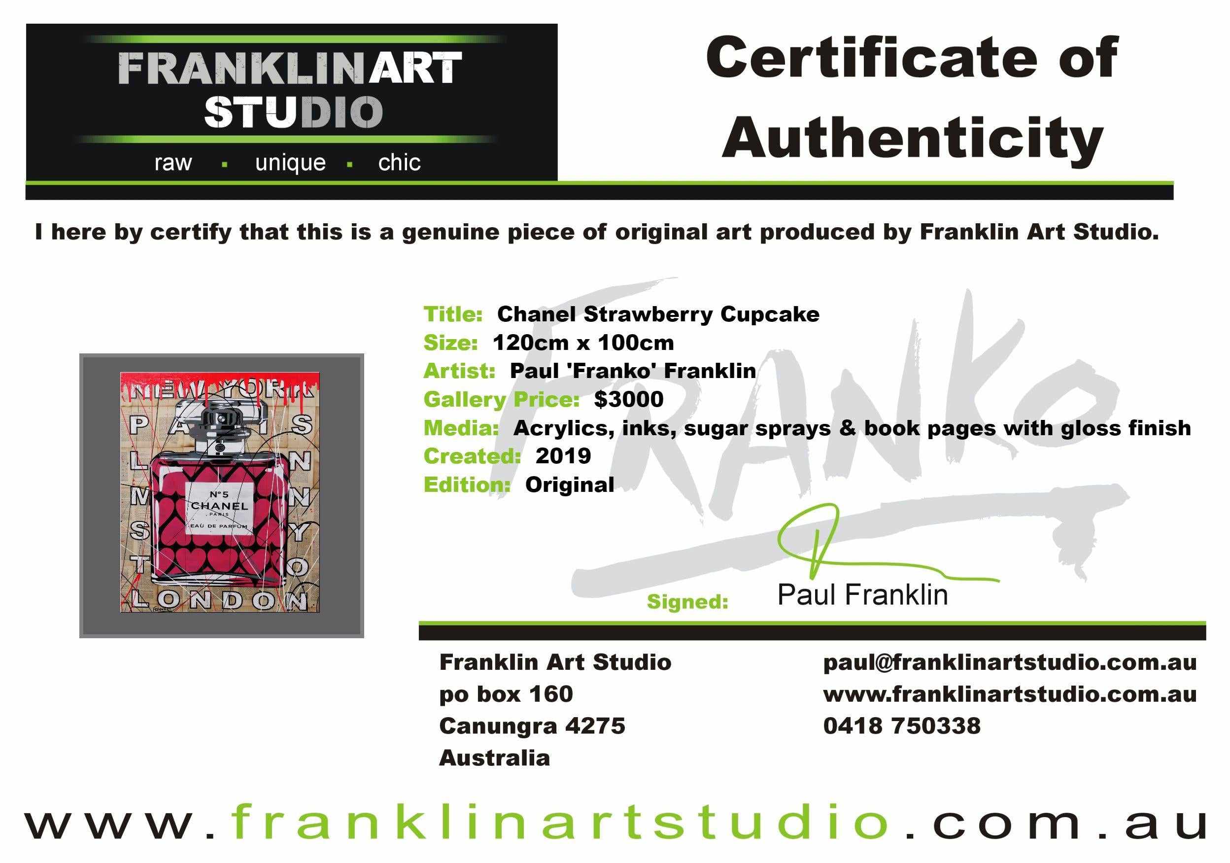 Strawberry Cupcake 120cm x 100cm C Vintage Book Page Urban Pop art Painting (SOLD)-Abstract-[Franko_Artist]-[The_Block]-[Dream_Homes]-[ideas]-[Grand_Designs]-[Art_Lover]-Franklin Art Studio