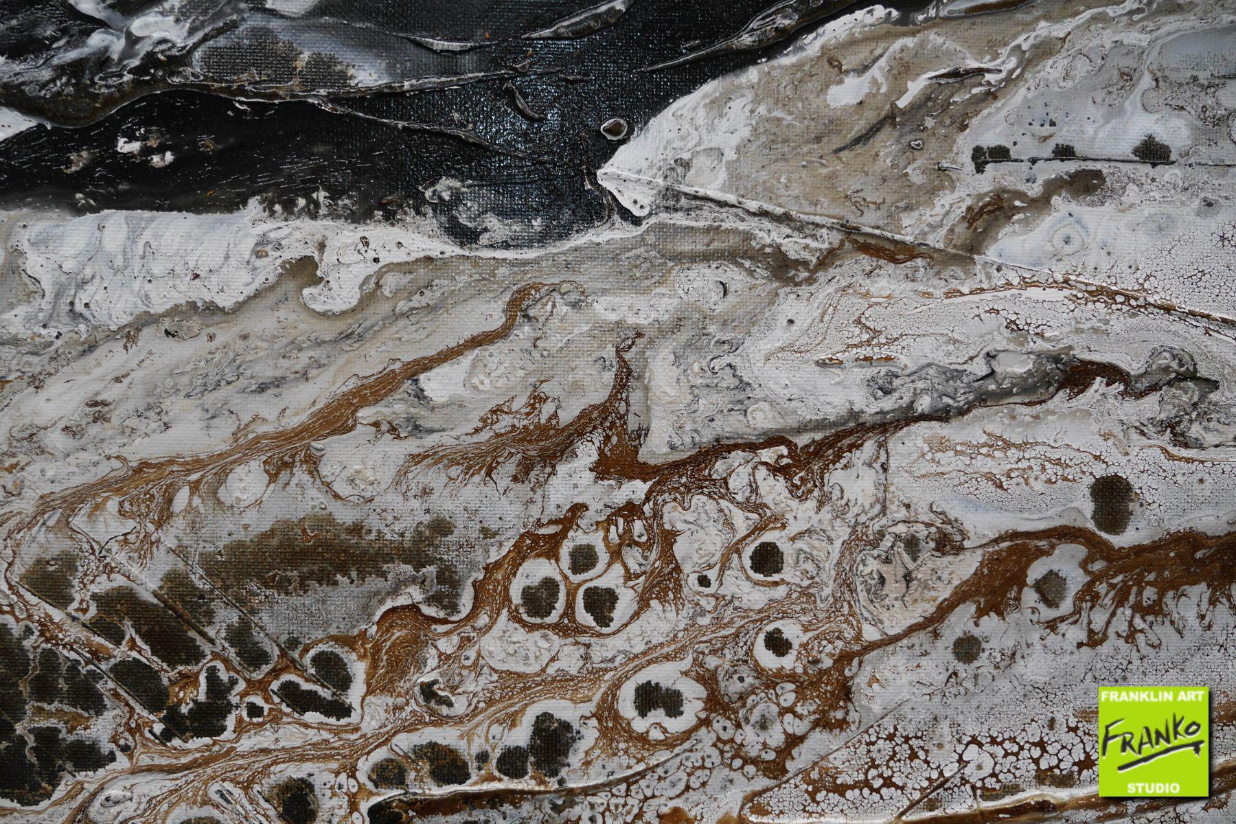 Changed 160cm x 60cm Grey Black Textured Abstract Painting (SOLD)-Abstract-[Franko]-[Artist]-[Australia]-[Painting]-Franklin Art Studio
