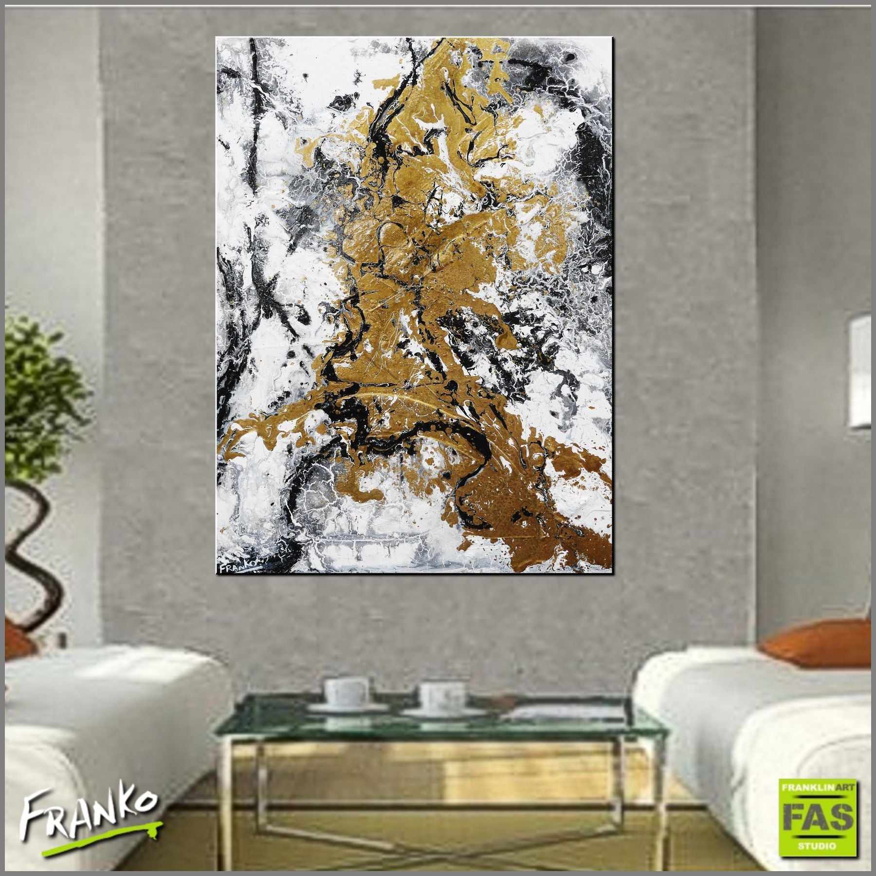 Class and Bling 75cm x 100cm Gold White Abstract Painting (SOLD)-Abstract-[Franko_Artist]-[Australian_artist]-[Gold_Coast]-[Brisbane]-[modern]-[contemporary]-[original]-[Large_artwork]-[The_Block]-[Dream_Homes]-[ideas]-[Grand_Designs]-[Art_Lover]-Franklin Art Studio