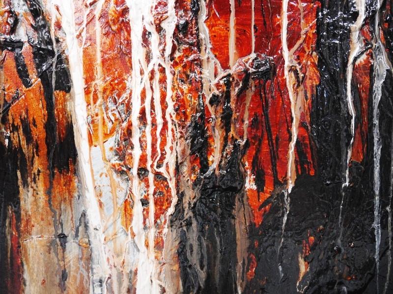Clay Barron 120cm x 100cm Brown Abstract Painting (SOLD)-abstract-[Franko]-[Artist]-[Australia]-[Painting]-Franklin Art Studio